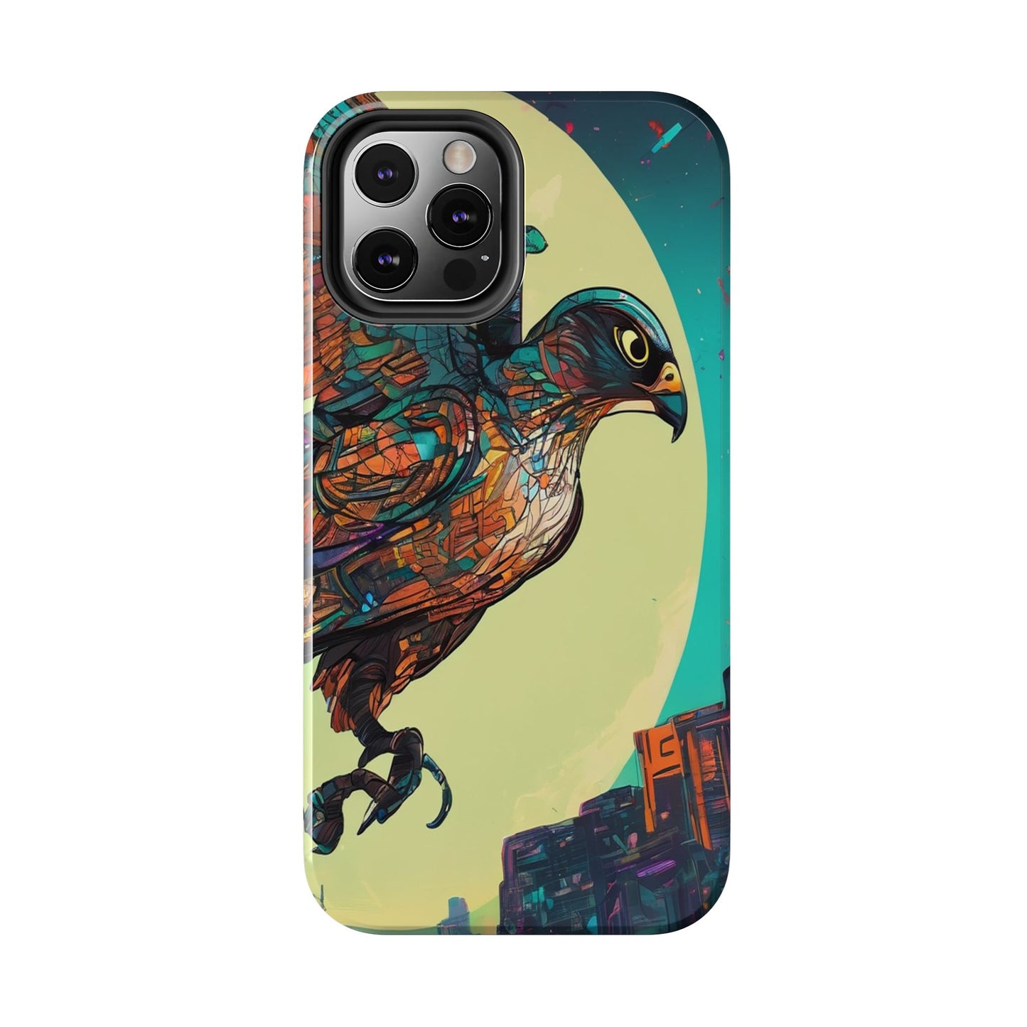 Neon Tough Phone Case - Impact-Resistant, Glossy Finish