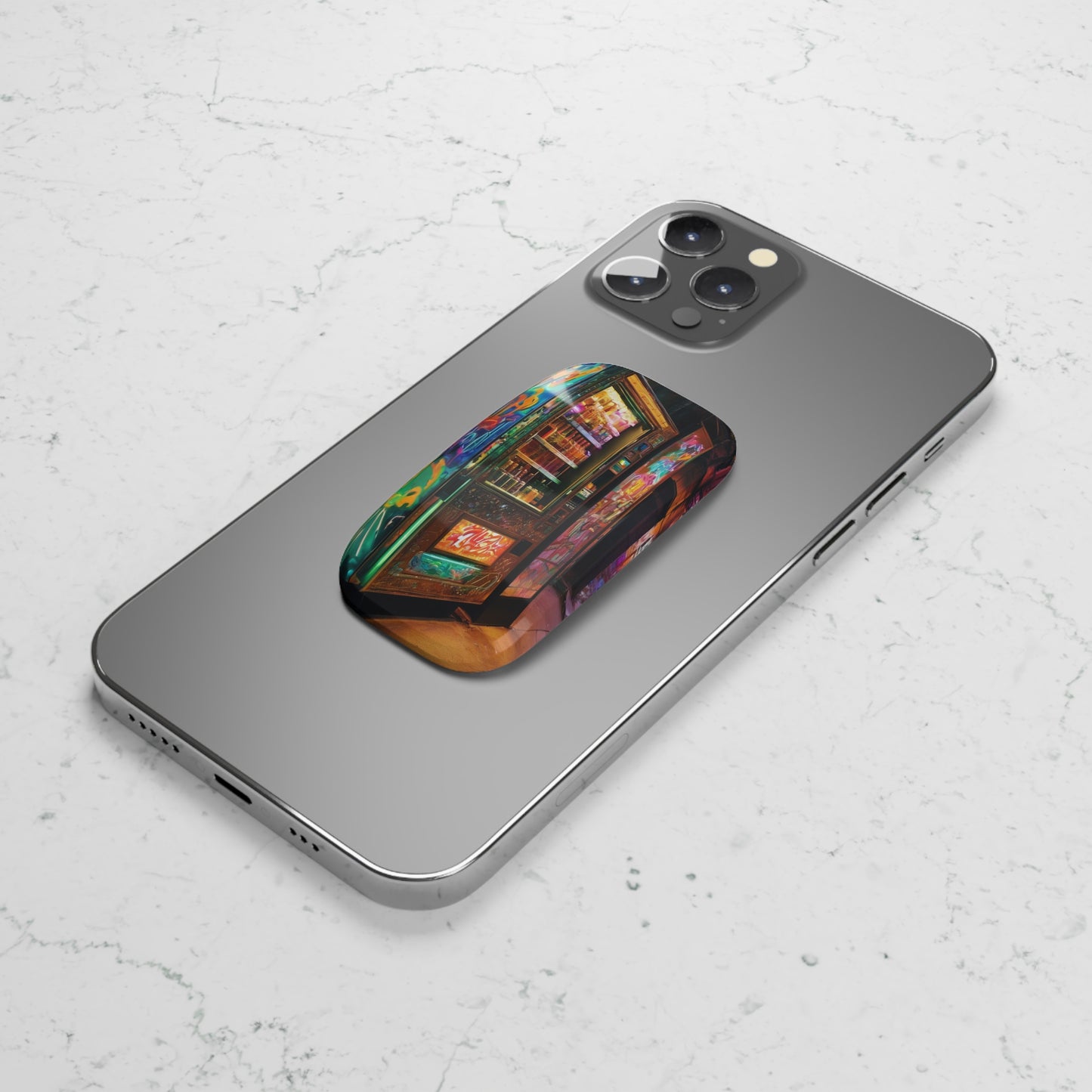 Phone Click-On Grip: Back-of-Phone Stand & Holder