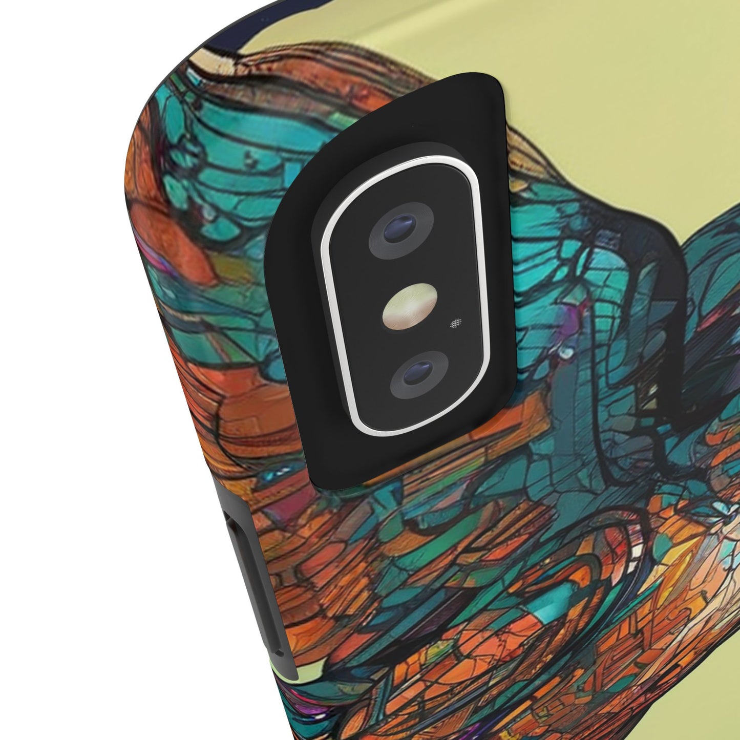 Neon Tough Phone Case - Impact-Resistant, Glossy Finish
