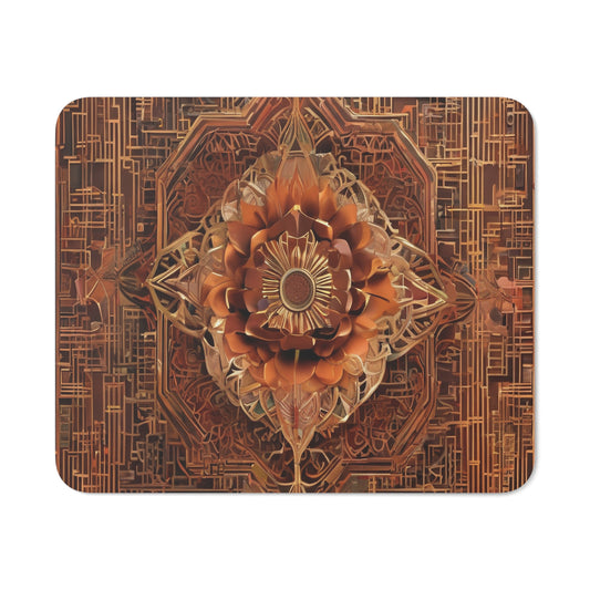 Neon Cyberpunk Desk Mouse Pad - Customizable, One-Sided Design, 3mm