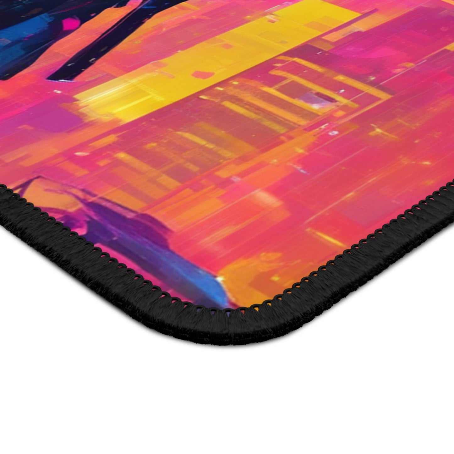 Neon Gaming Mouse Pad - 9x7 Neoprene, Stitched Edges