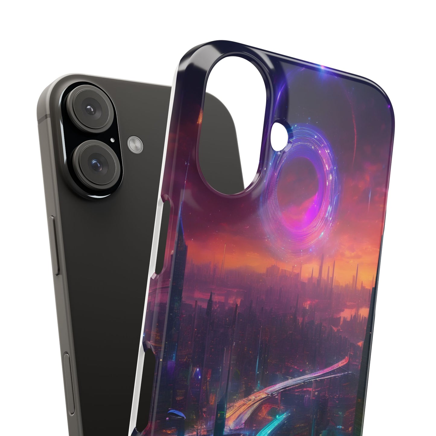 Slim Glossy Phone Case for iPhone 16 – Lexan PC