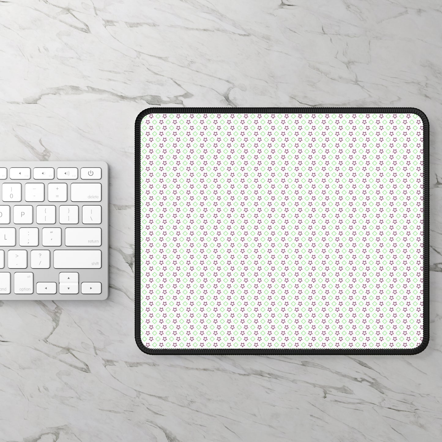 Neon Gaming Mouse Pad - Custom 9x7 Neoprene with Stitched Edges