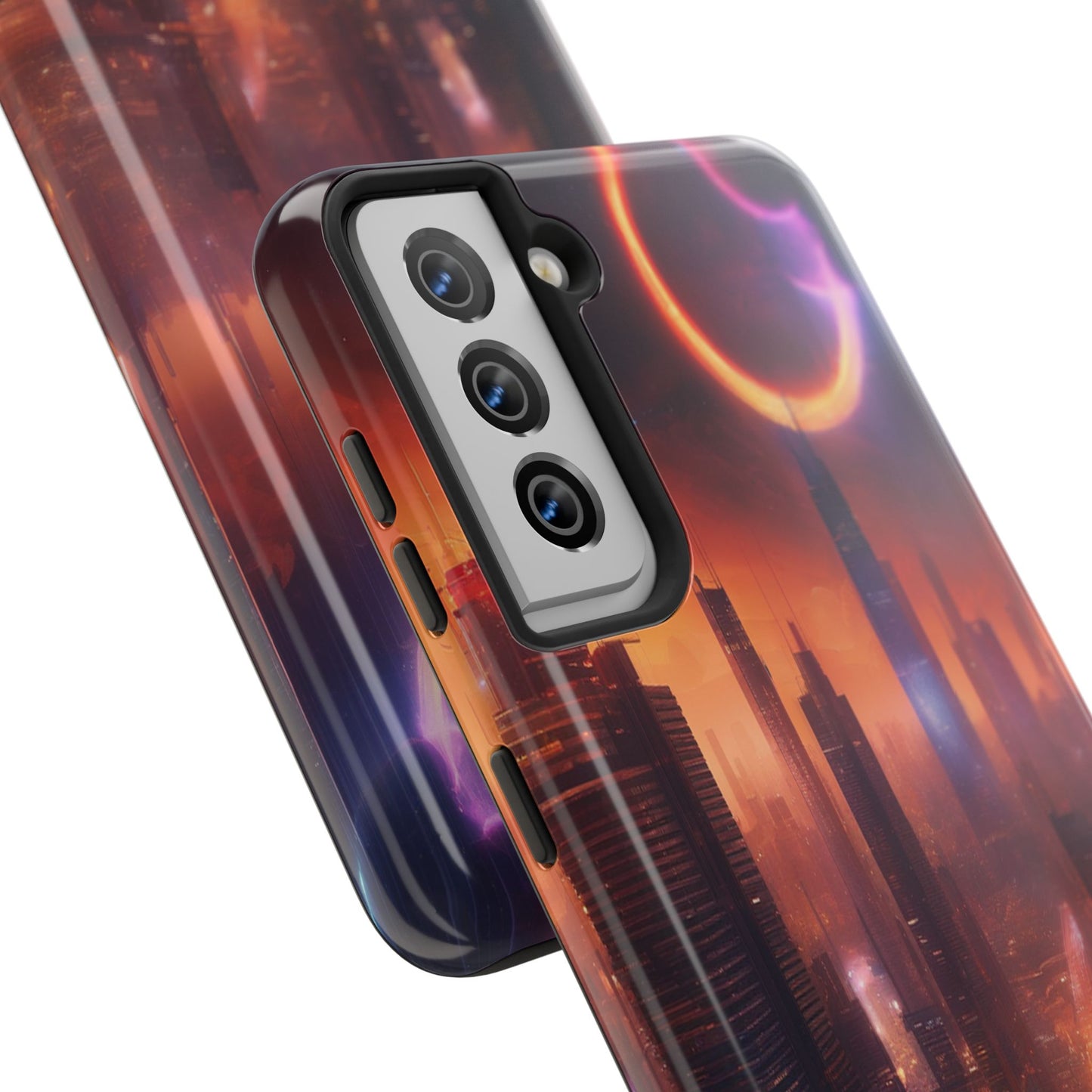 Rugged Phone Case - Impact-Resistant Dual-Layer TPU/PC, Glossy