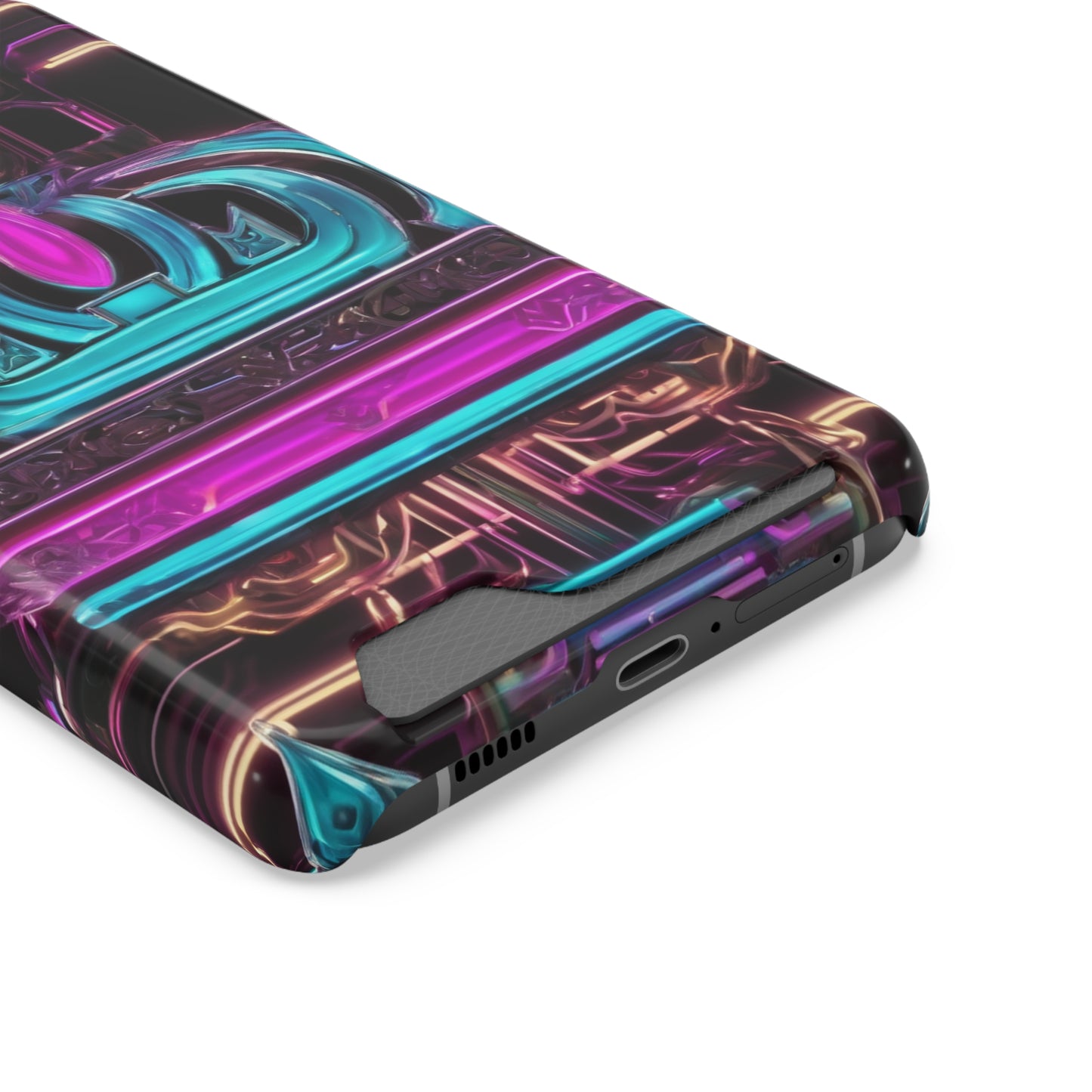 Neon Card Holder Phone Case - MagSafe Compatible