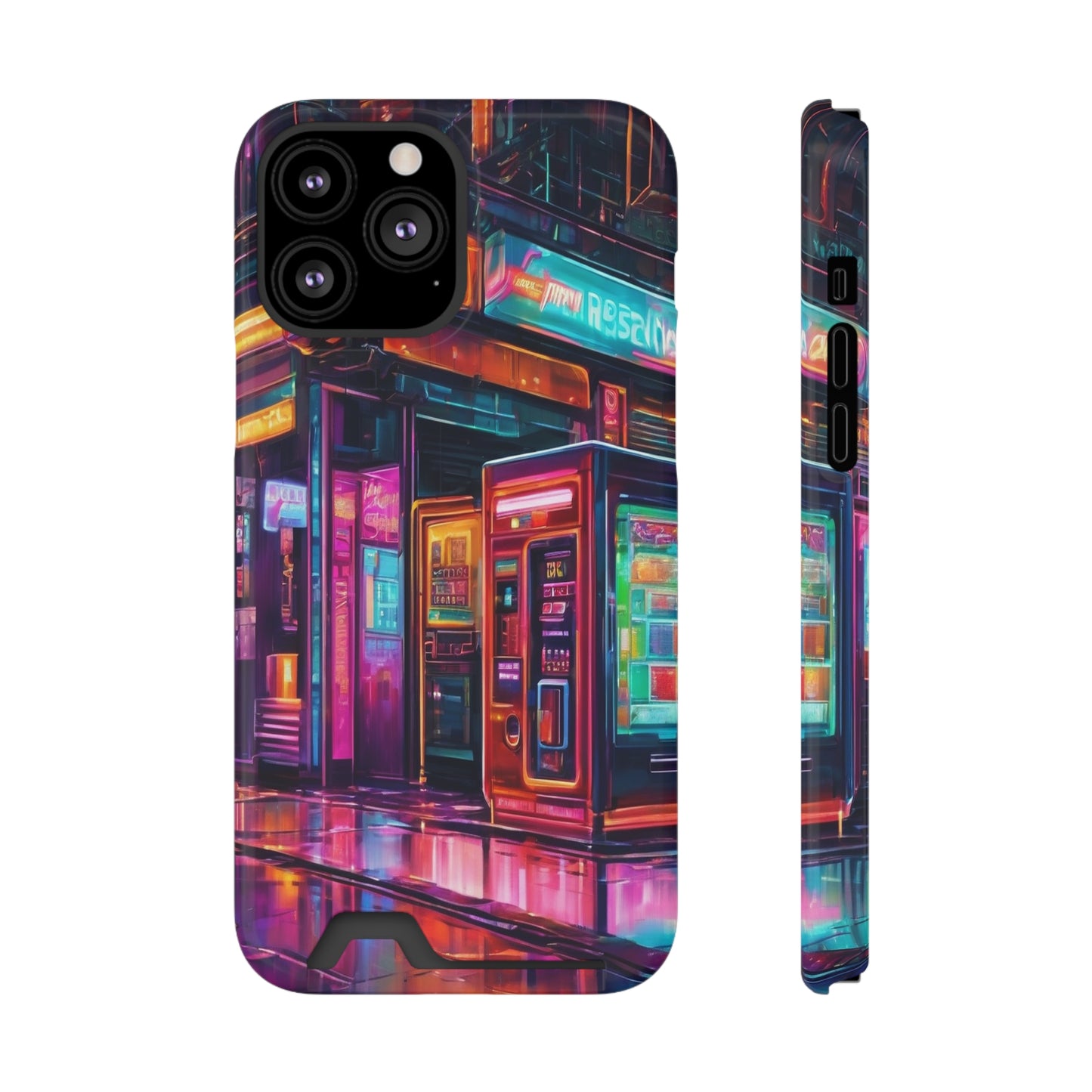 Phone Case with Card Holder - MagSafe, Polycarbonate, Glossy/Matte