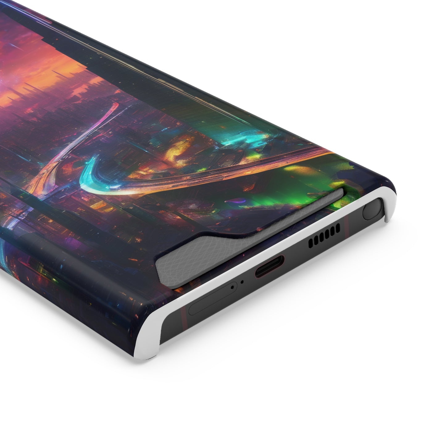Neon Card Holder Phone Case - MagSafe, iPhone 13 & Galaxy S21/22
