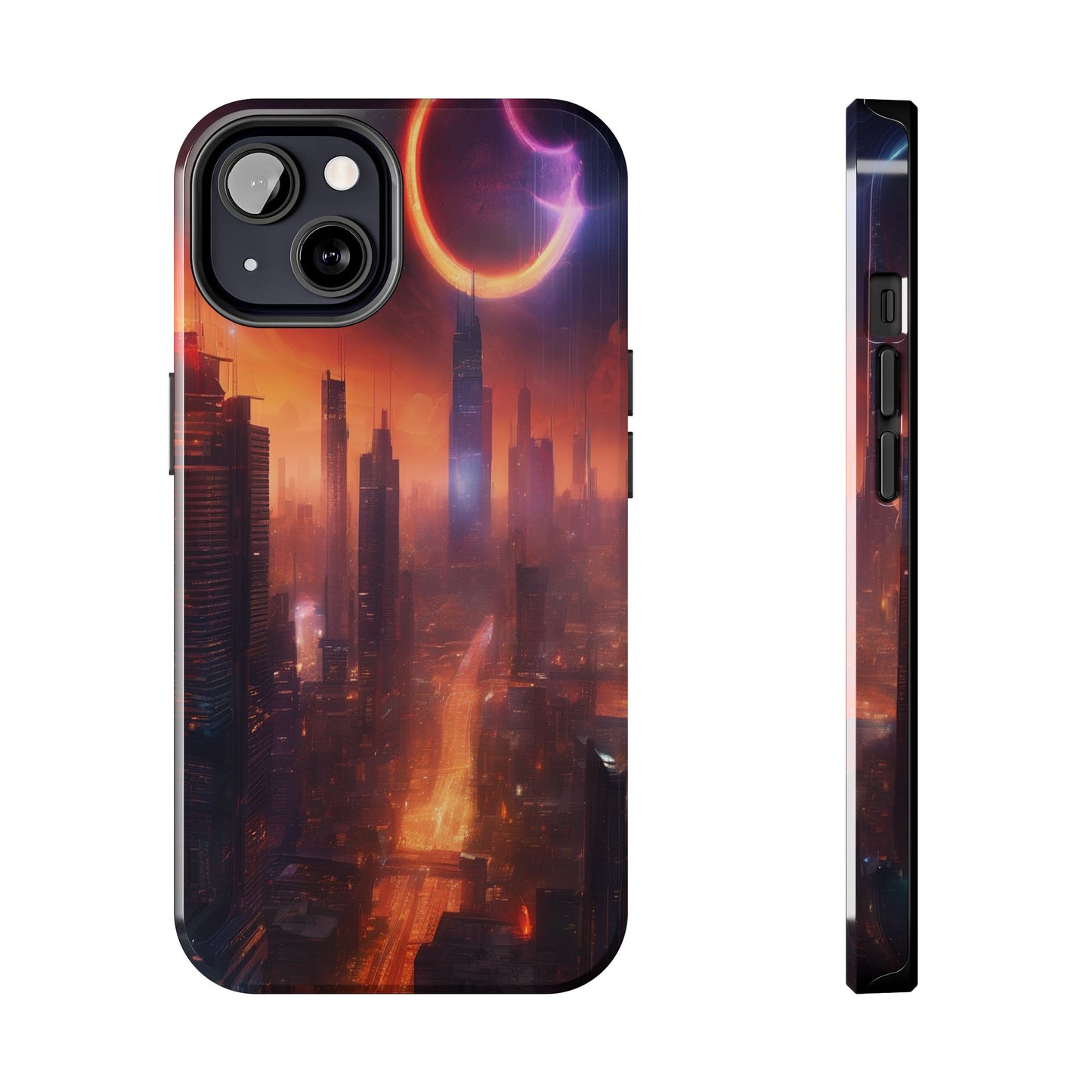 Rugged Phone Case - Impact-Resistant Dual-Layer TPU/PC, Glossy