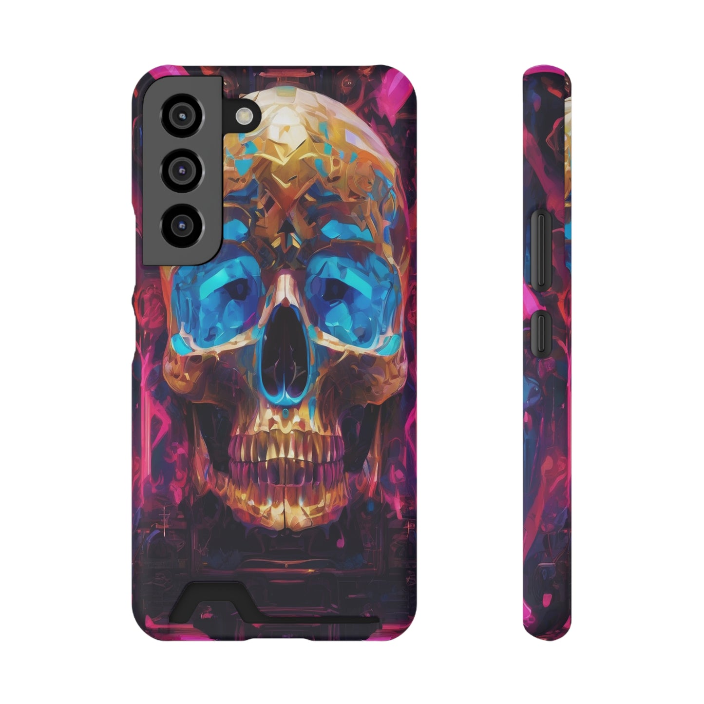 Neon Phone Case with Card Holder - MagSafe Compatible, Glossy/Matte