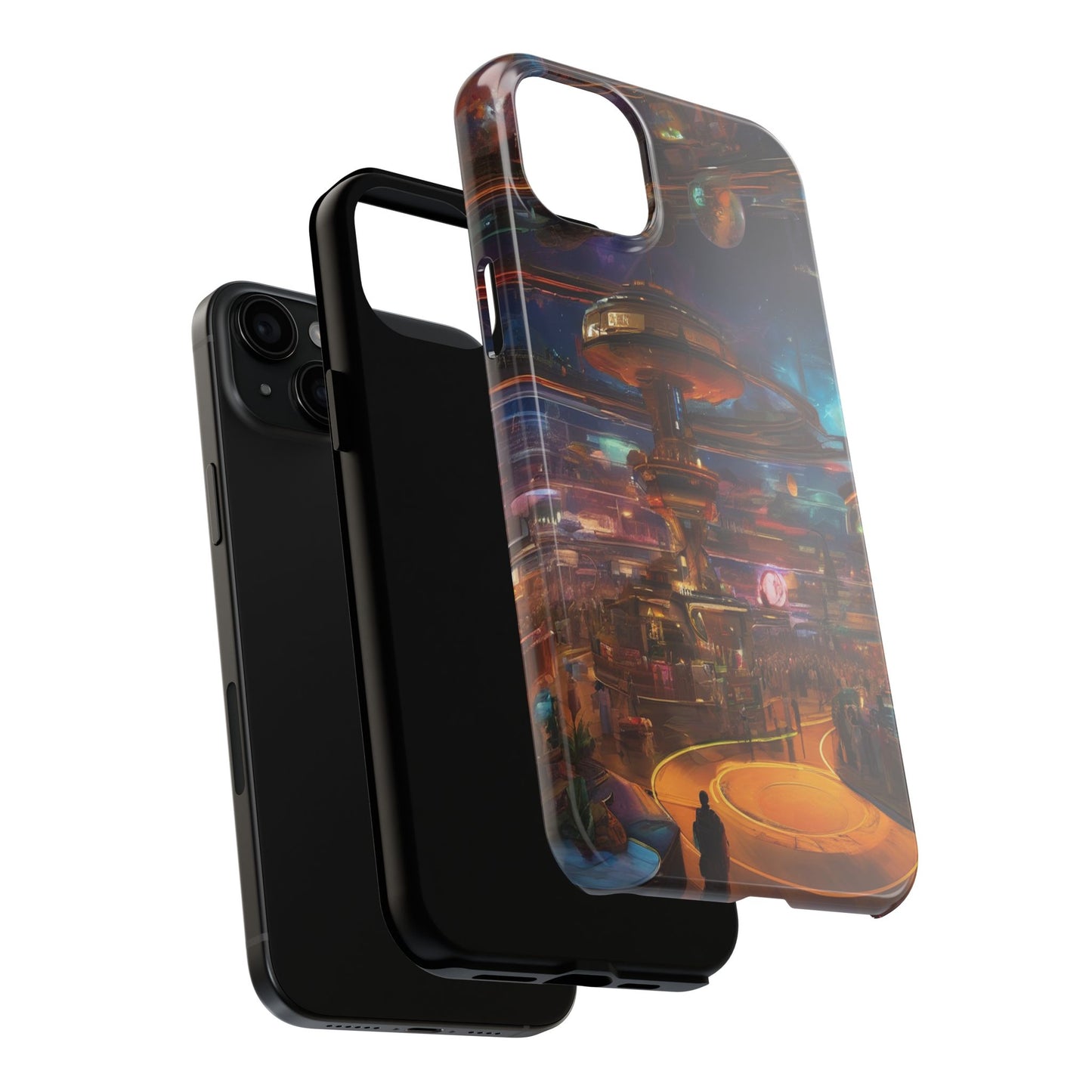 Tough Phone Case - 2-Piece Impact-Resistant Glossy Shield