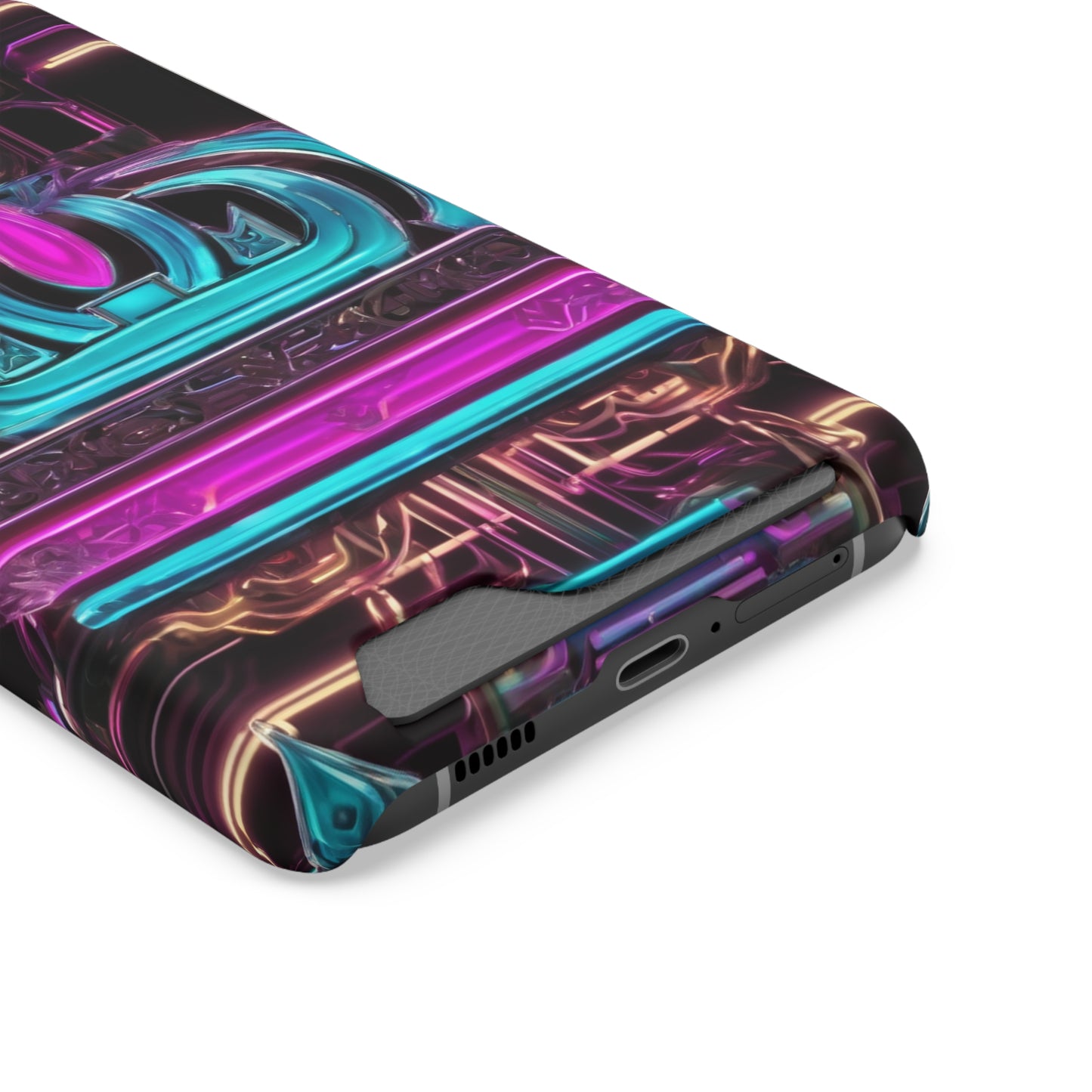 Neon Card Holder Phone Case - MagSafe Compatible