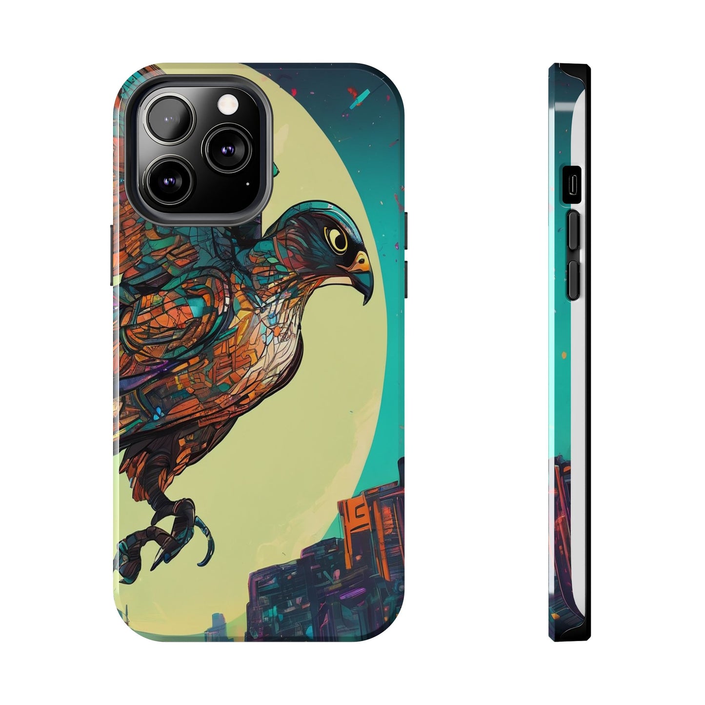 Neon Tough Phone Case - Impact-Resistant, Glossy Finish