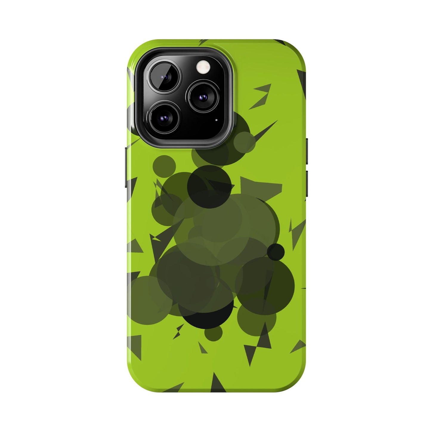 Lime Green Abstract Pattern Tough Phone Cases, Case-Mate