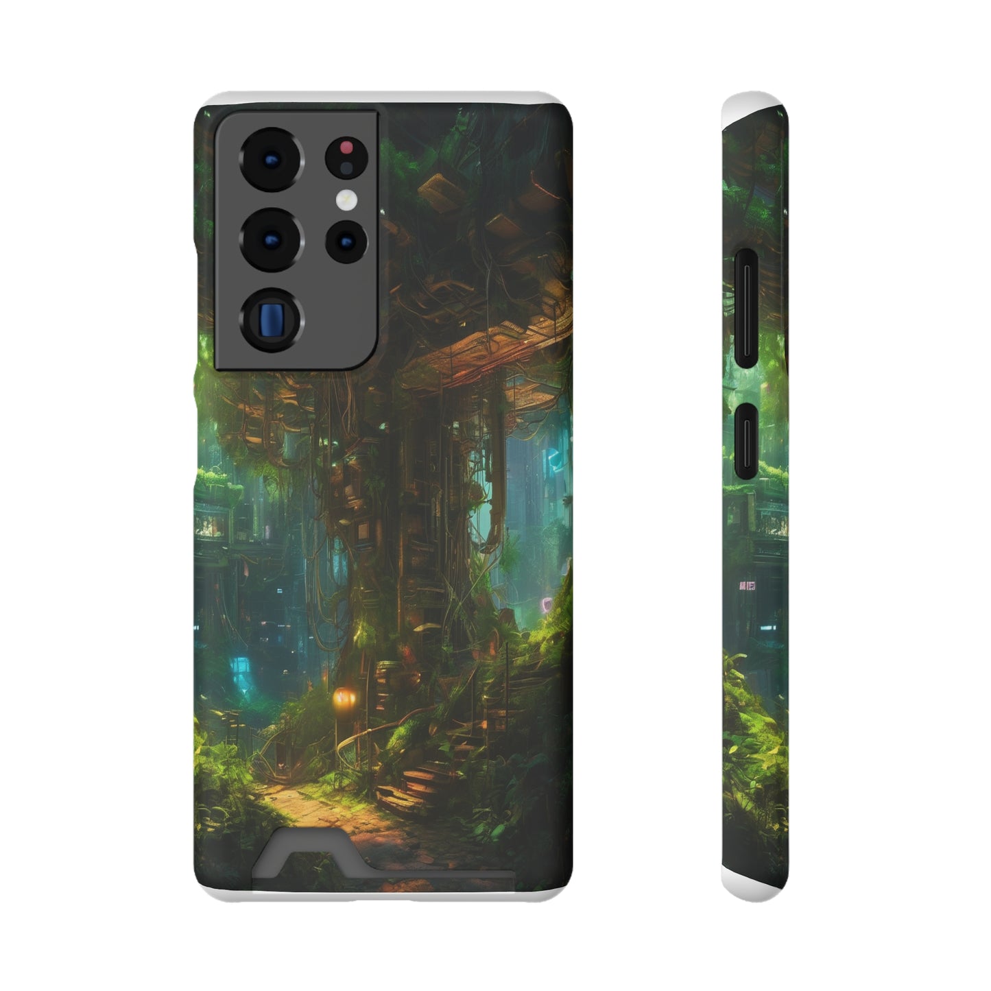 Neon Phone Case with Card Holder Glossy/Matte Polycarbonate, MagSafe