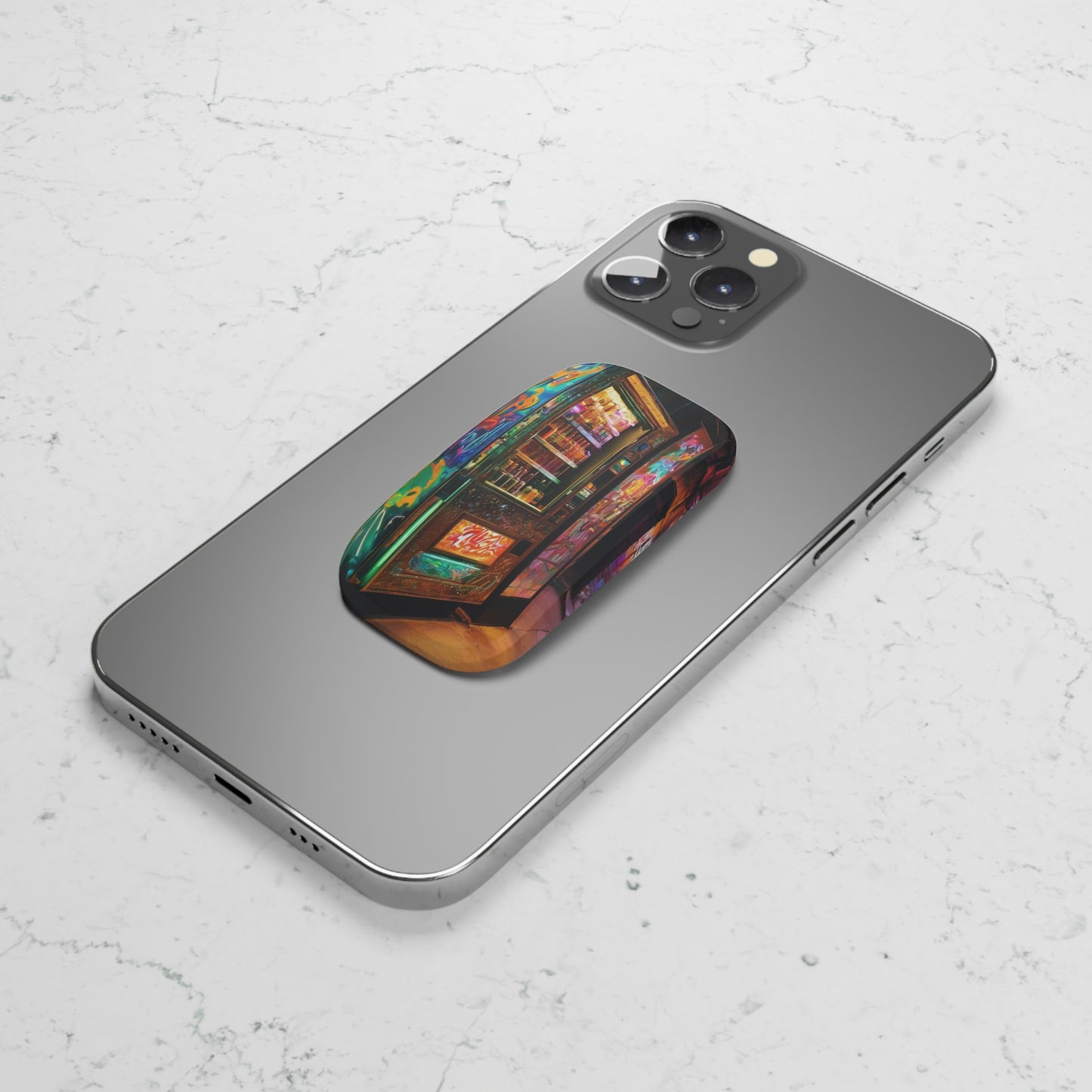 Phone Click-On Grip: Back-of-Phone Stand & Holder