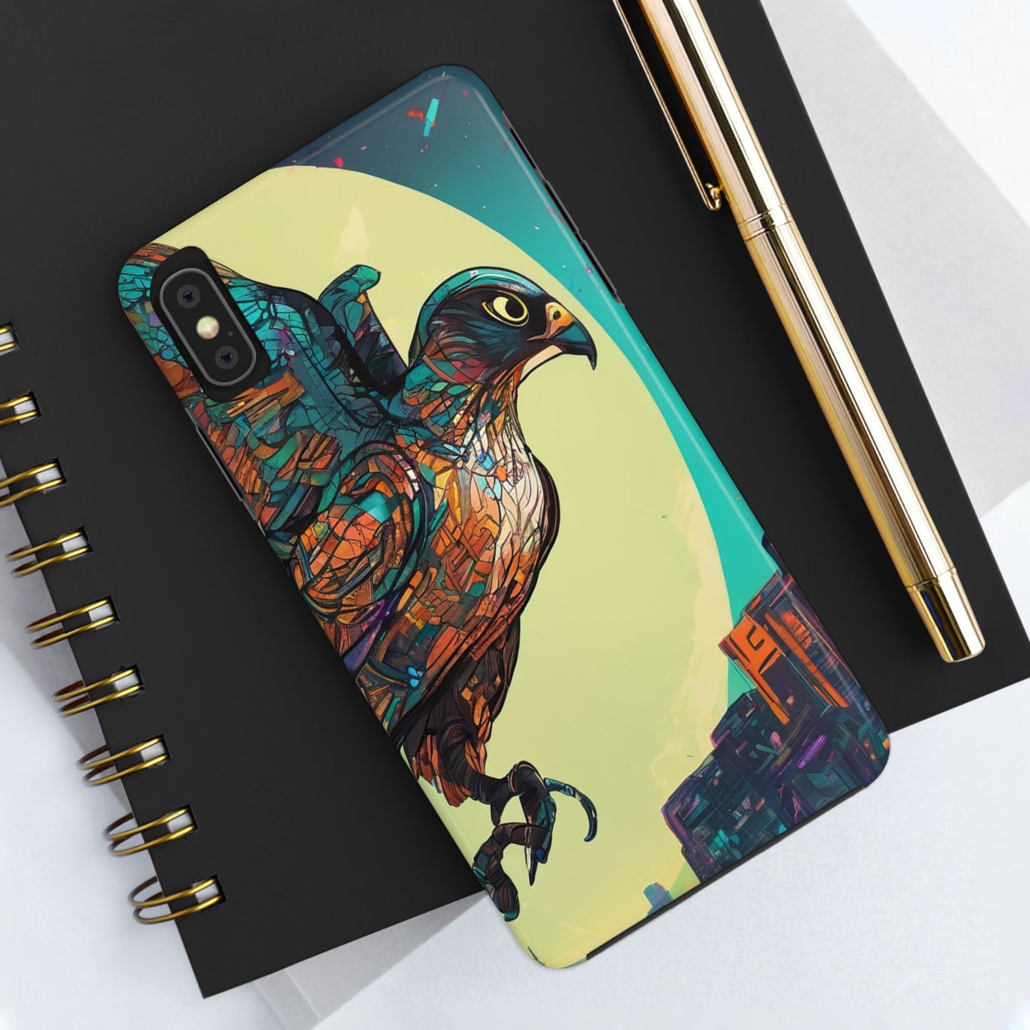 Neon Tough Phone Case - Impact-Resistant, Glossy Finish