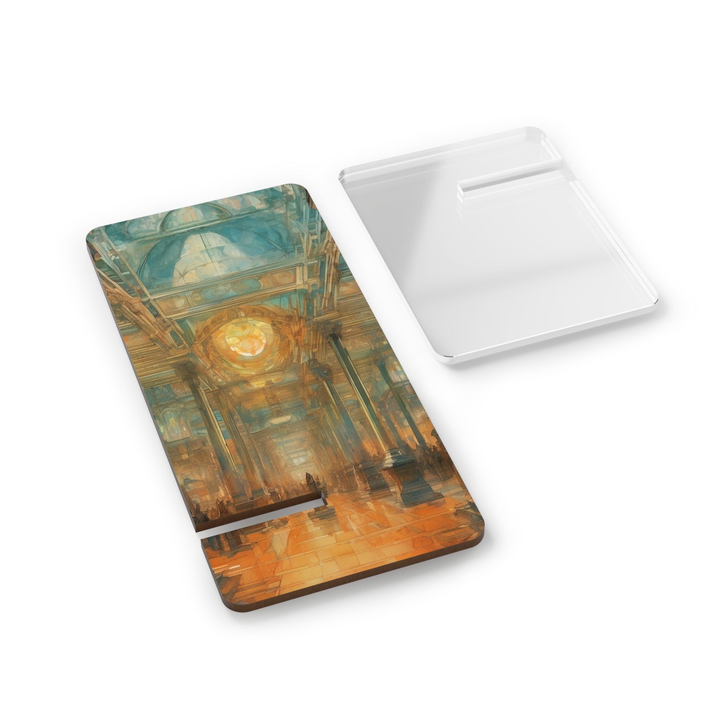 Smartphone Display Stand - 2-Piece Travel Desk Decor