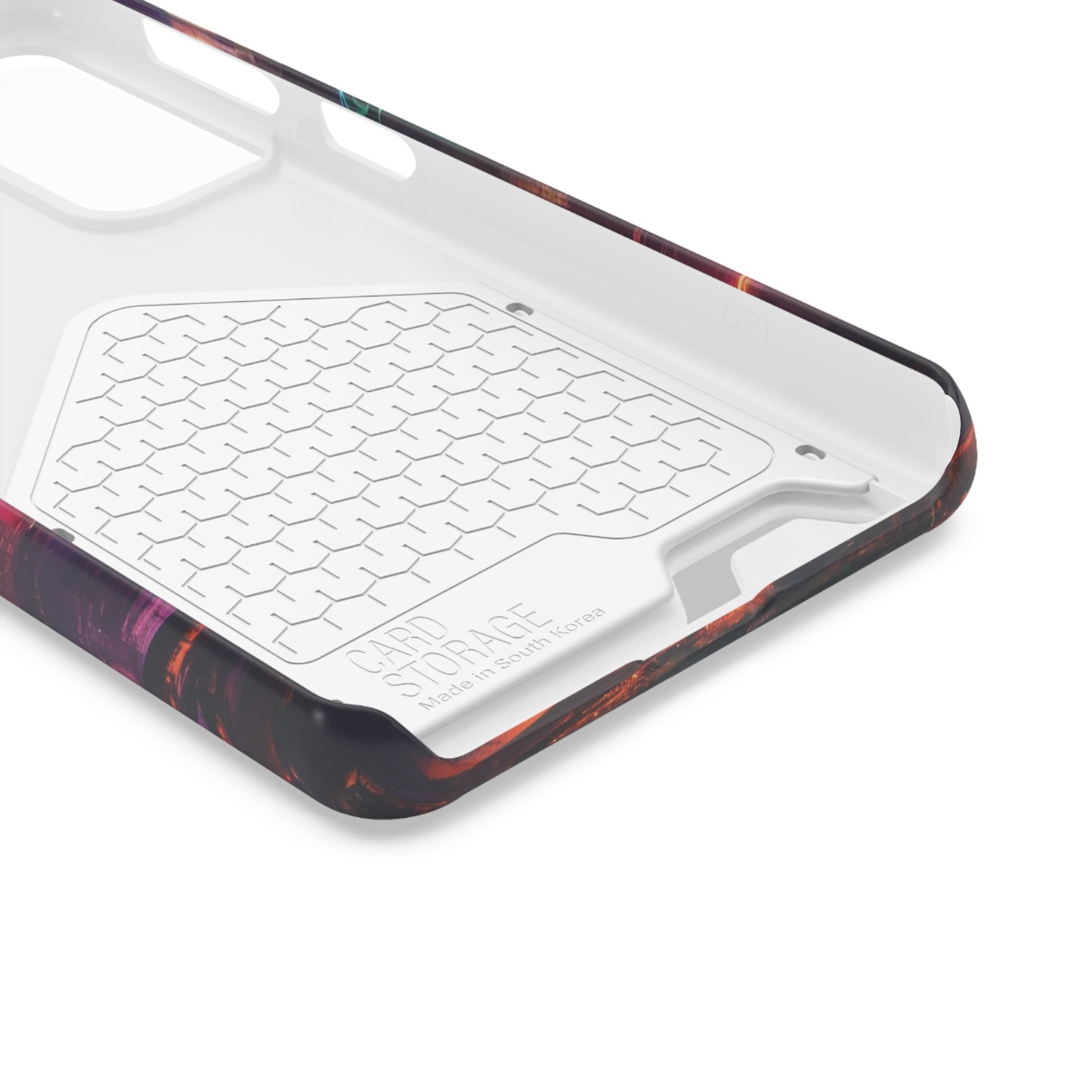 Cyberpunk Neon Card Holder Phone Case MagSafe