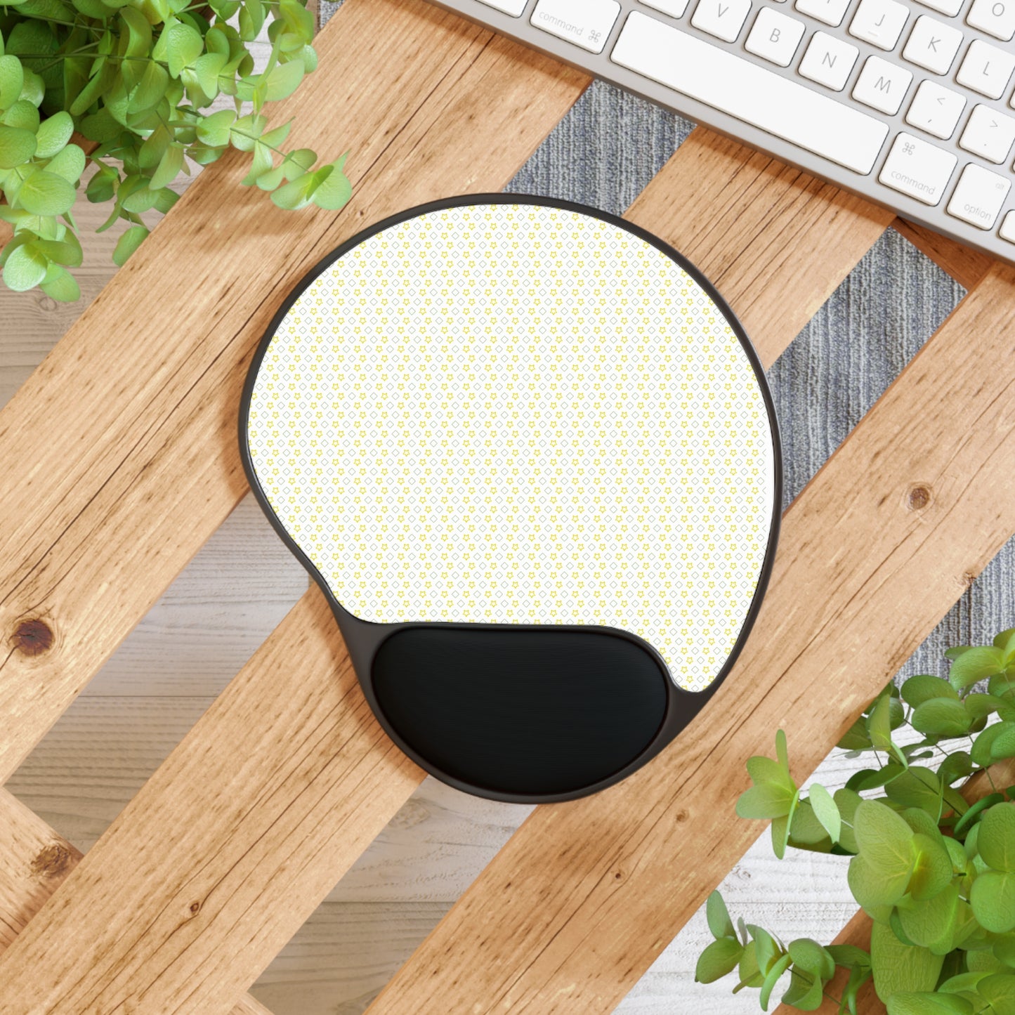 Foot-shaped Memory Foam Mouse Pad with Wrist Rest