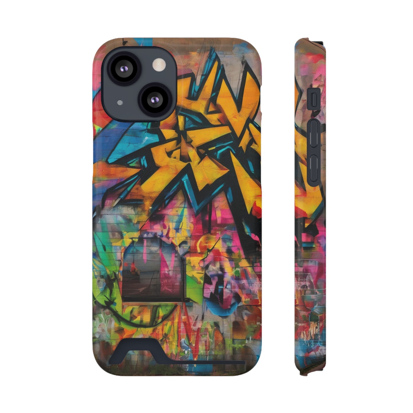 Neon Card-Holder MagSafe Phone Case for iPhone 13 & Galaxy S21/S22