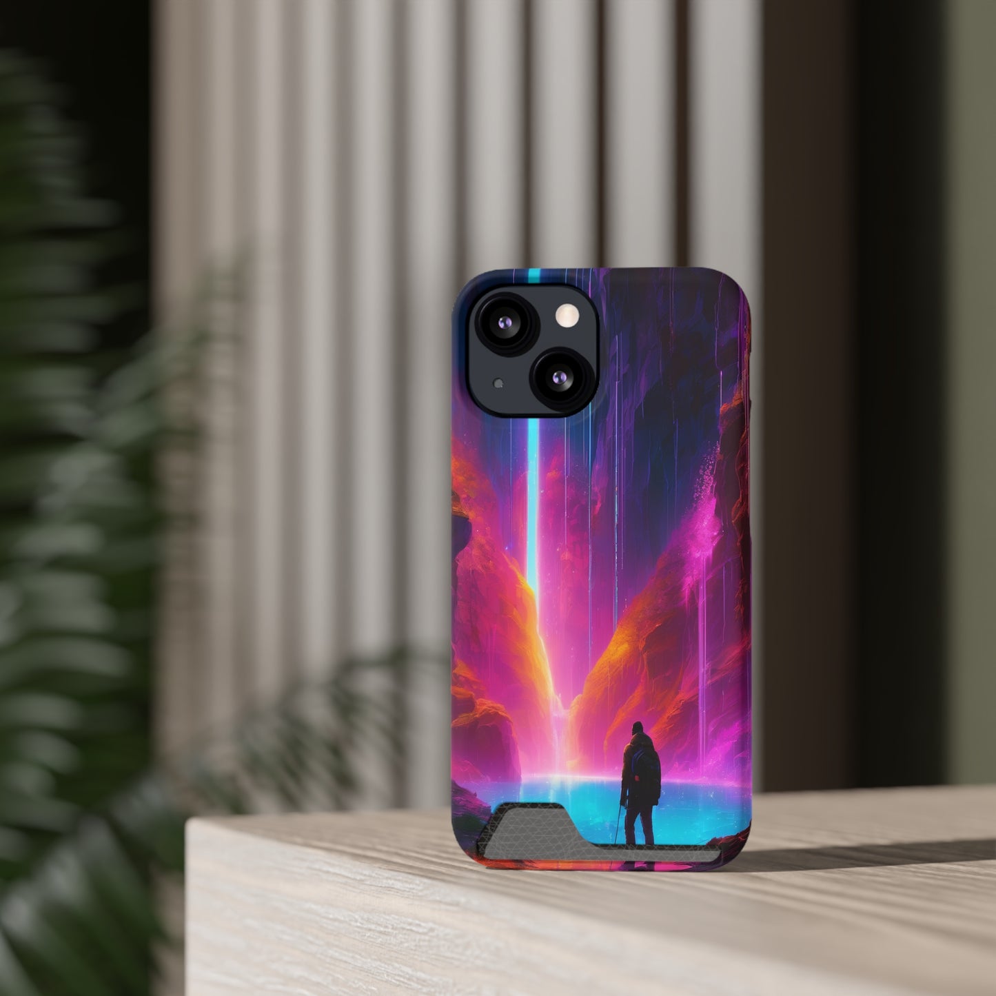 Neon Phone Case with Card Holder – MagSafe, 1 Card Slot