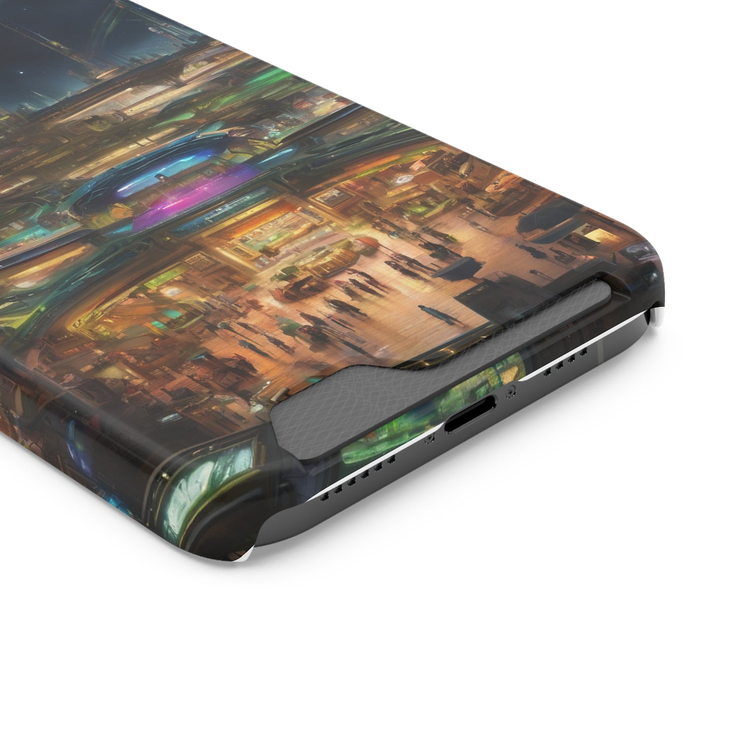 MagSafe Polycarbonate Phone Case with Card Holder - Glossy or Matte