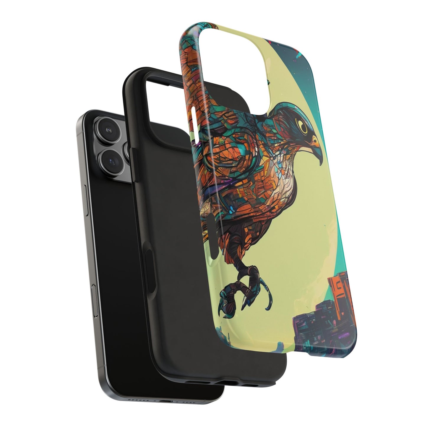 Neon Tough Phone Case - Impact-Resistant, Glossy Finish