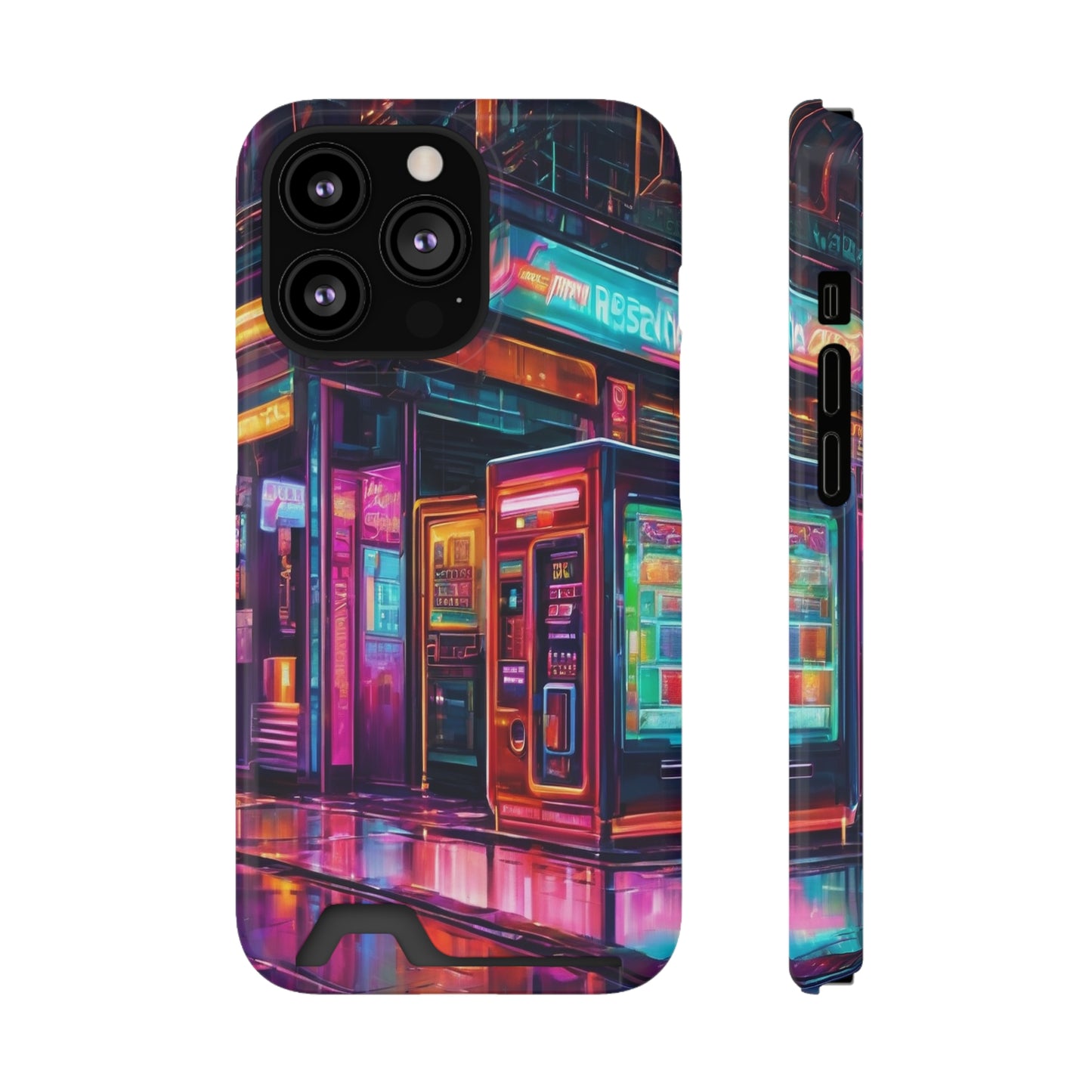 Phone Case with Card Holder - MagSafe, Polycarbonate, Glossy/Matte