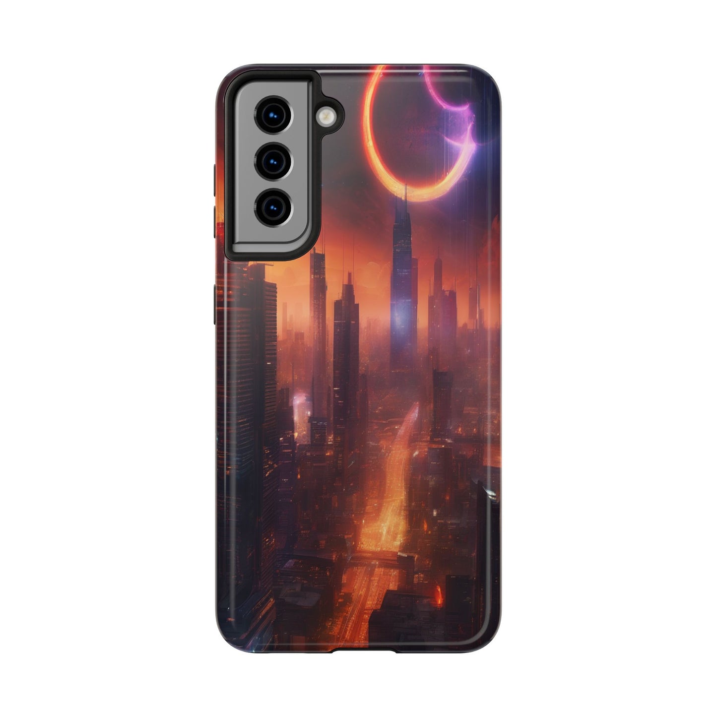 Rugged Phone Case - Impact-Resistant Dual-Layer TPU/PC, Glossy
