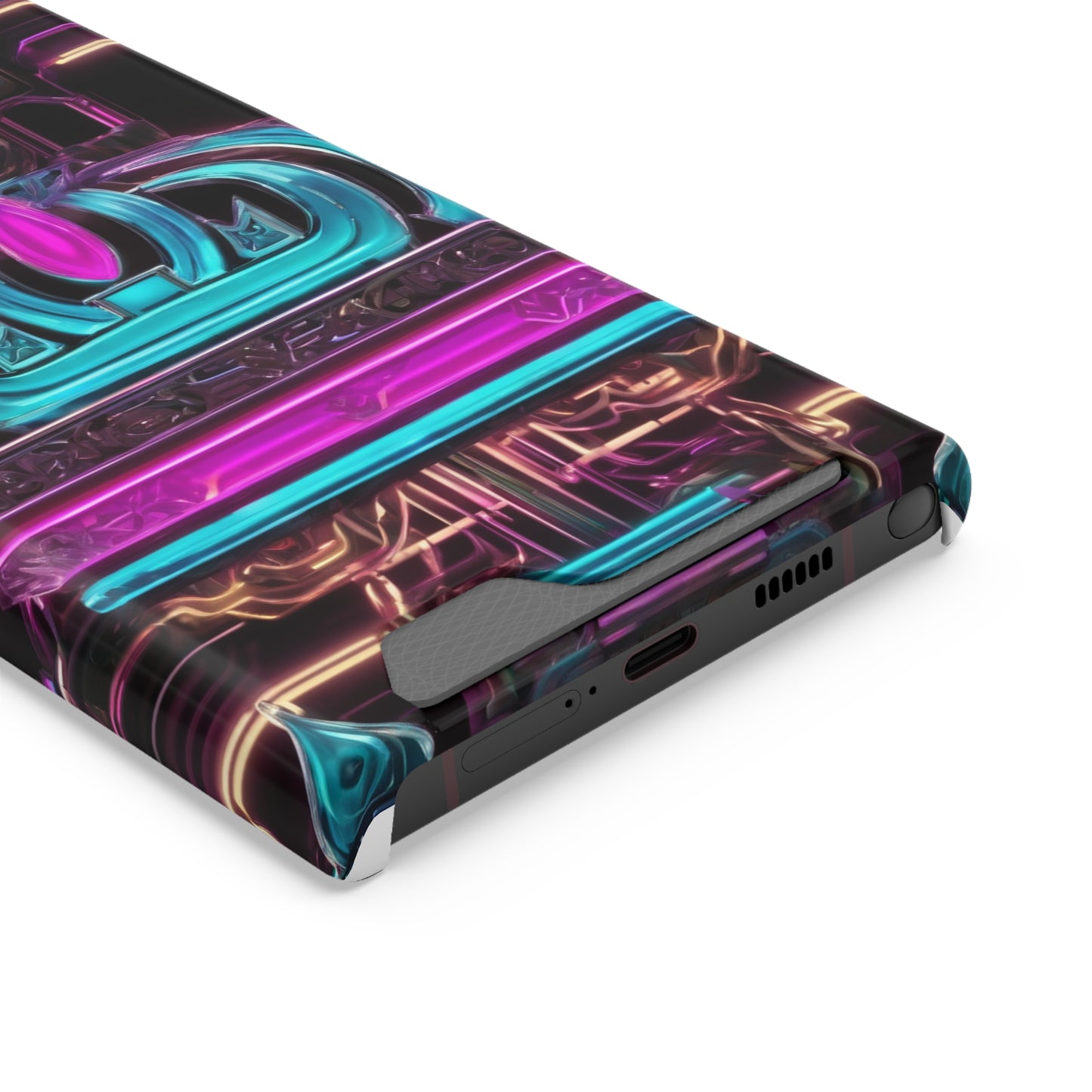 Neon Card Holder Phone Case - MagSafe Compatible