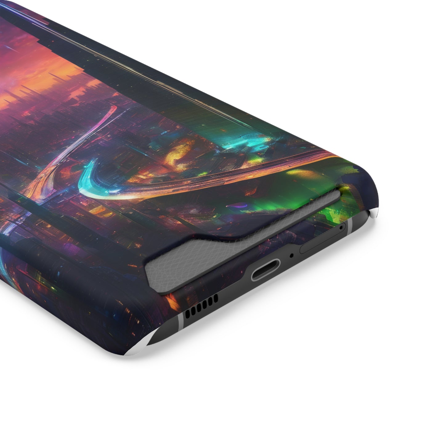 Neon Card Holder Phone Case - MagSafe, iPhone 13 & Galaxy S21/22