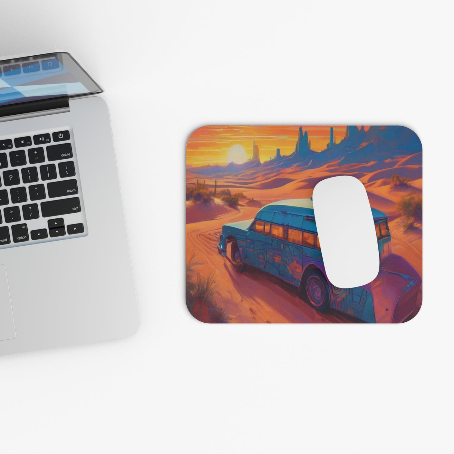 Neon Gaming Mouse Pad - Rectangular, 1/16in Thick, Non-Slip