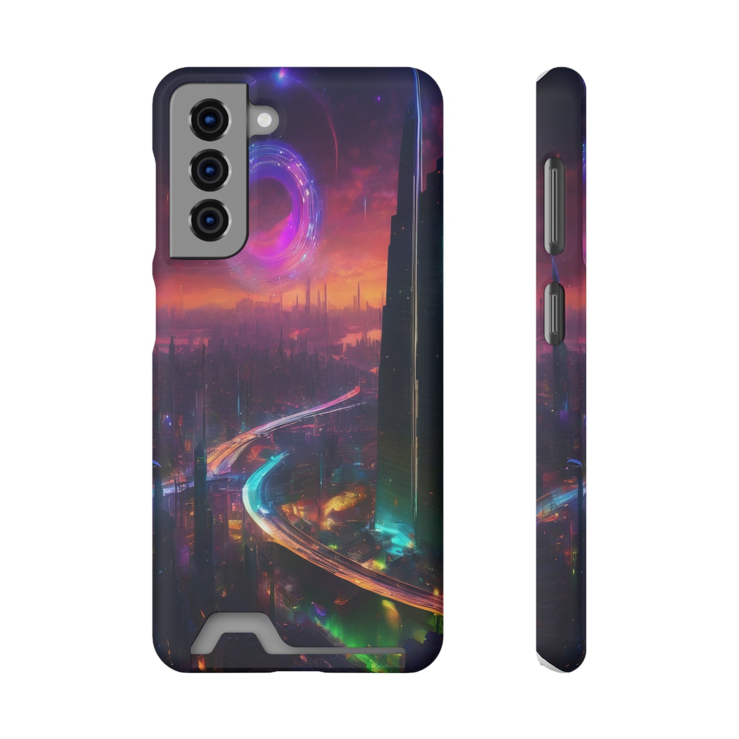 Neon Card Holder Phone Case - MagSafe, iPhone 13 & Galaxy S21/22