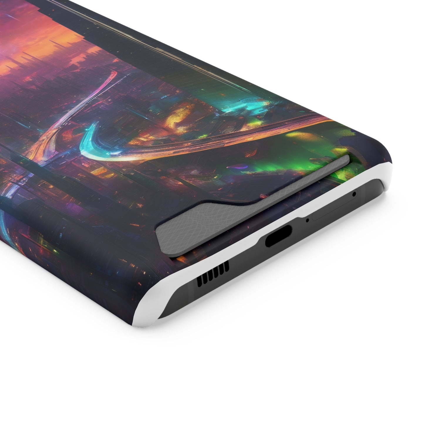 Neon Card Holder Phone Case - MagSafe, iPhone 13 & Galaxy S21/22
