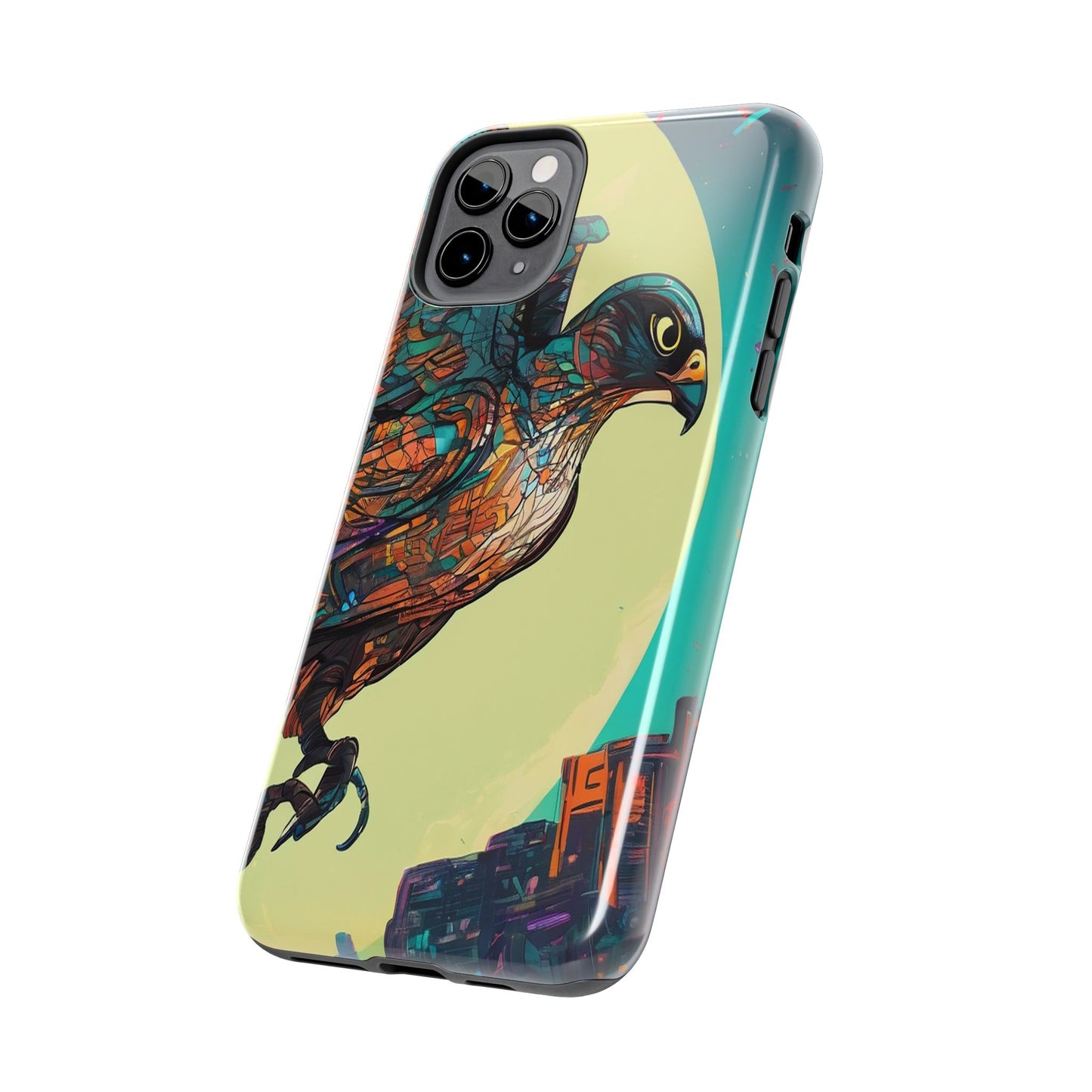 Neon Tough Phone Case - Impact-Resistant, Glossy Finish