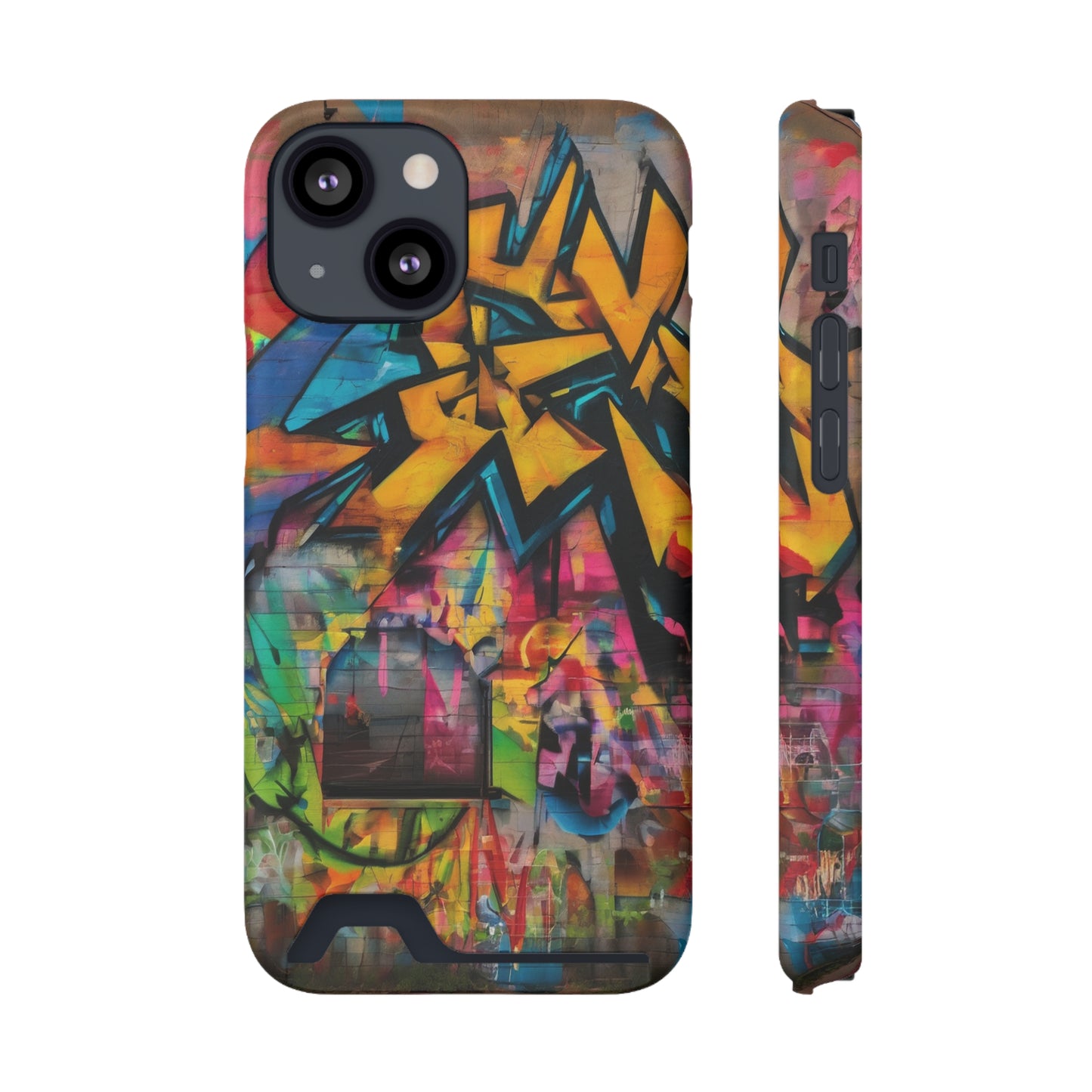 Neon Card-Holder MagSafe Phone Case for iPhone 13 & Galaxy S21/S22