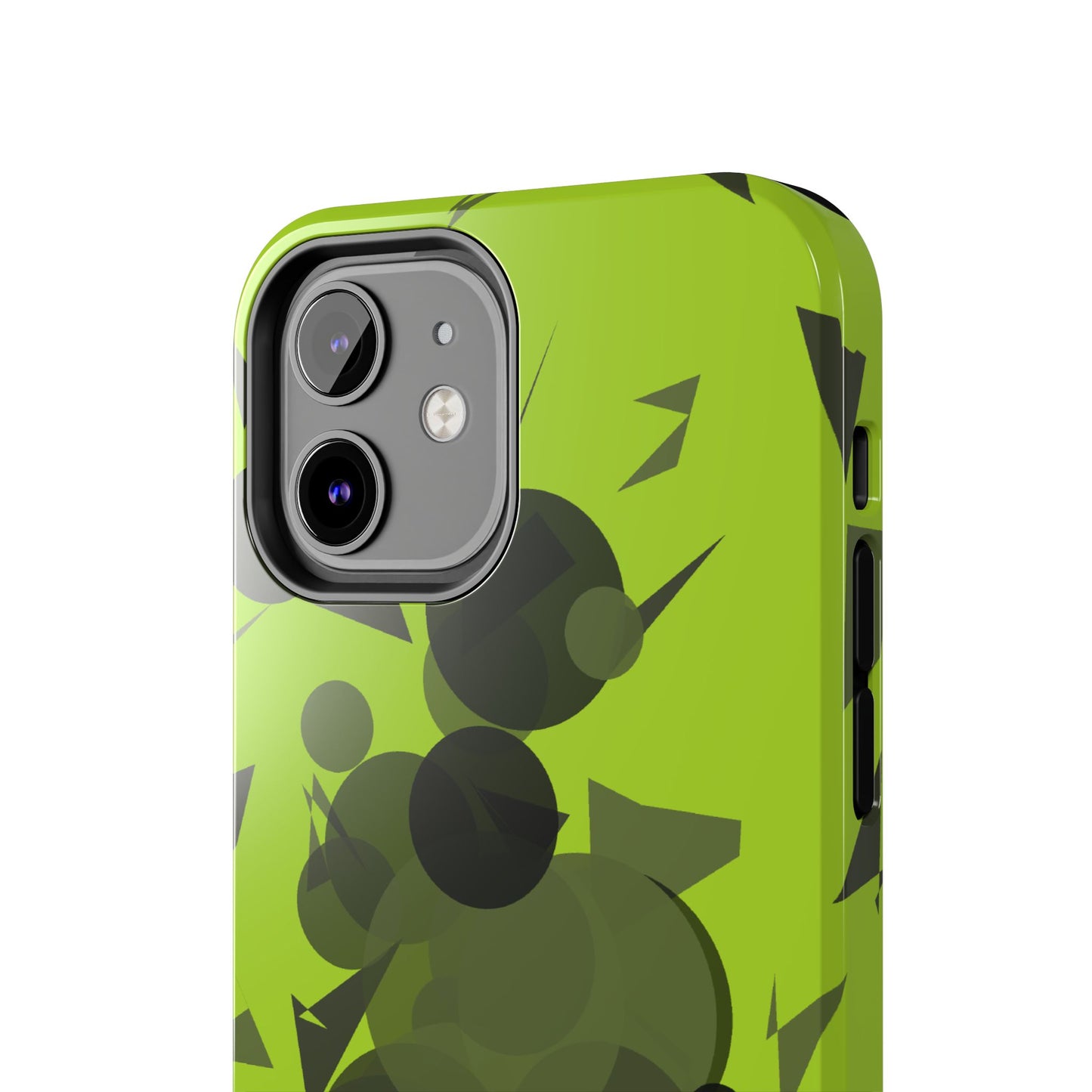 Lime Green Abstract Pattern Tough Phone Cases, Case-Mate