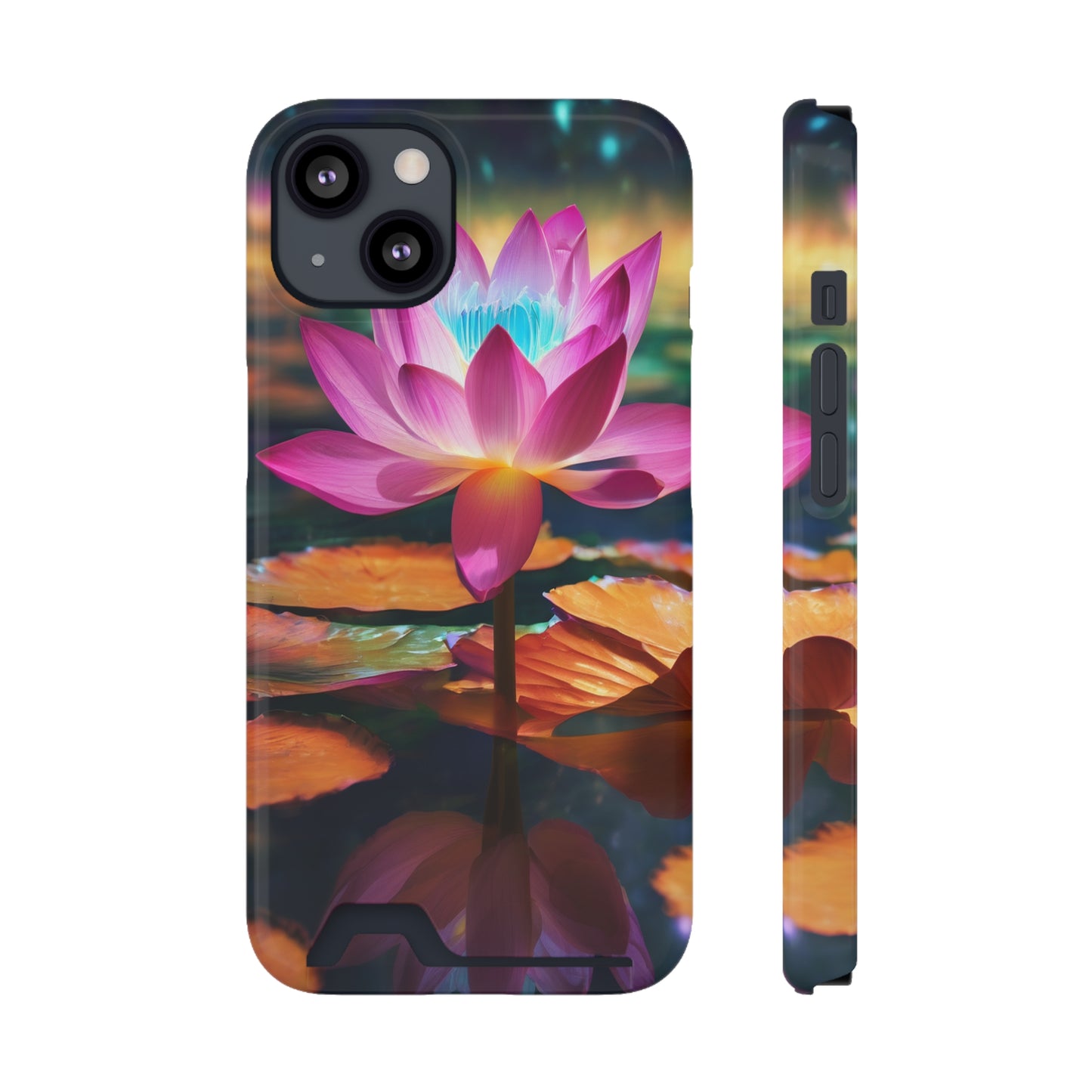 Neon Phone Case with Card Holder - MagSafe & Card Storage