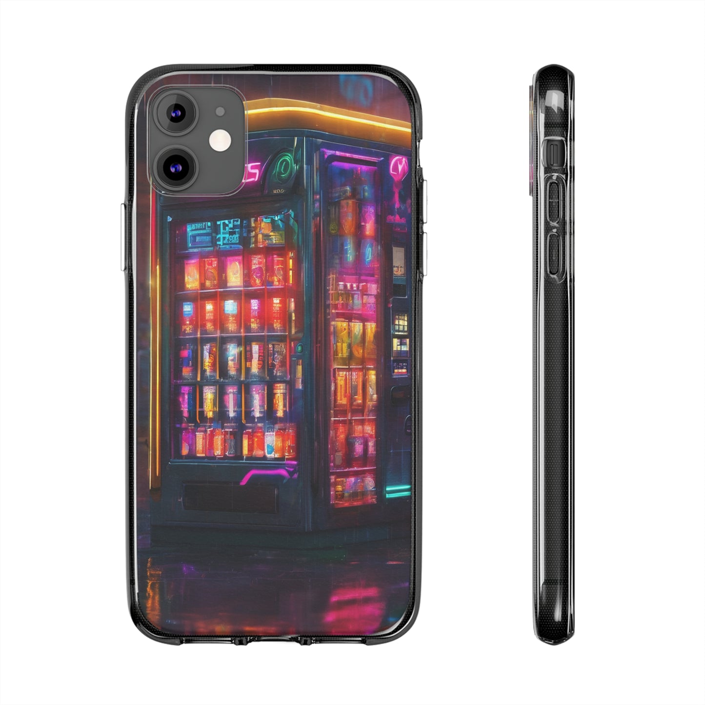Neon Clear Silicone Phone Case - Slim & Flexible Protection