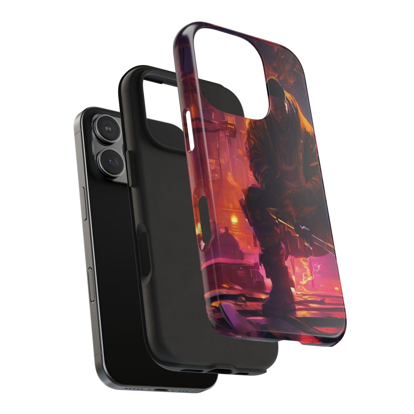 Tough Phone Case - Shockproof TPU & PC Shell for iPhone & Samsung