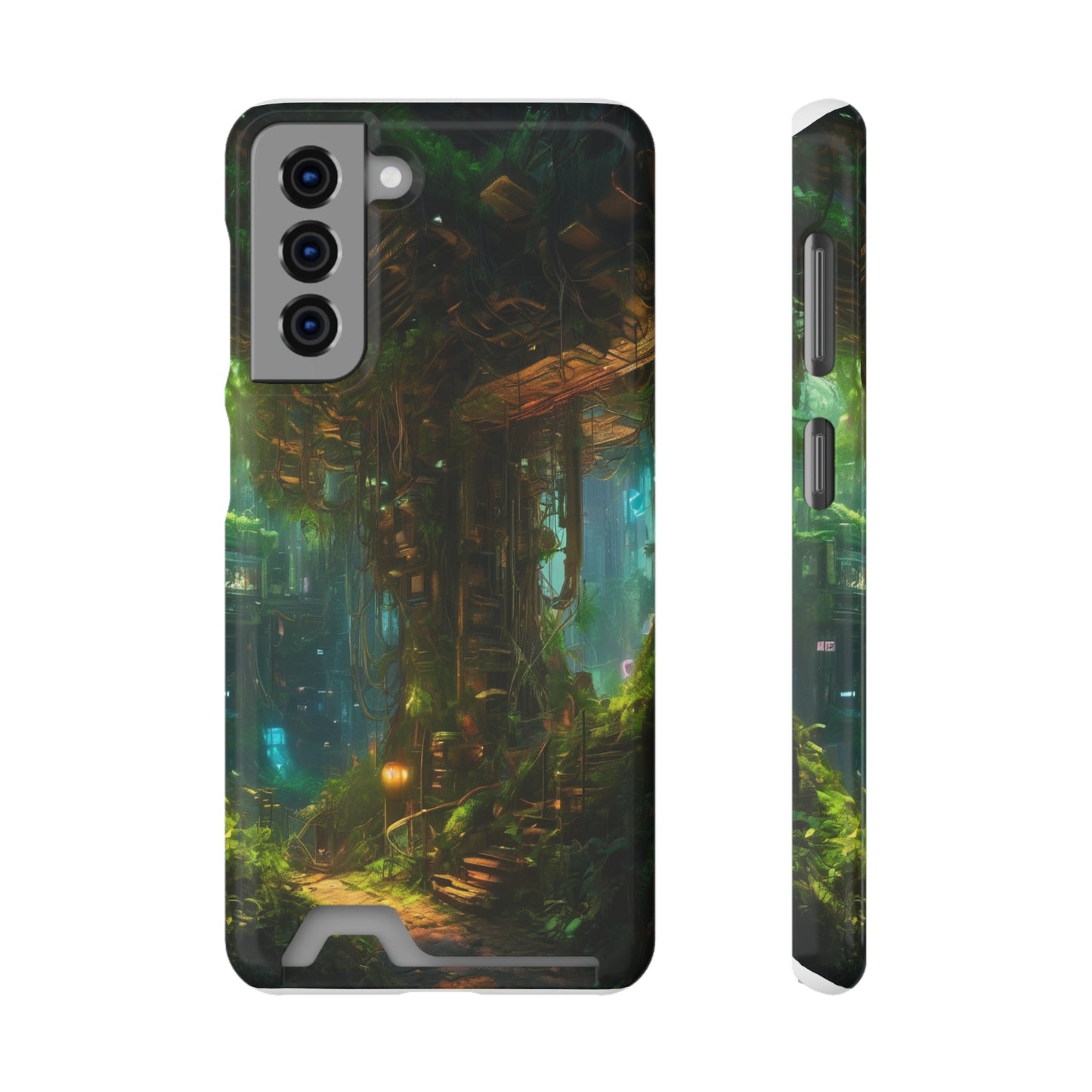 Neon Phone Case with Card Holder Glossy/Matte Polycarbonate, MagSafe