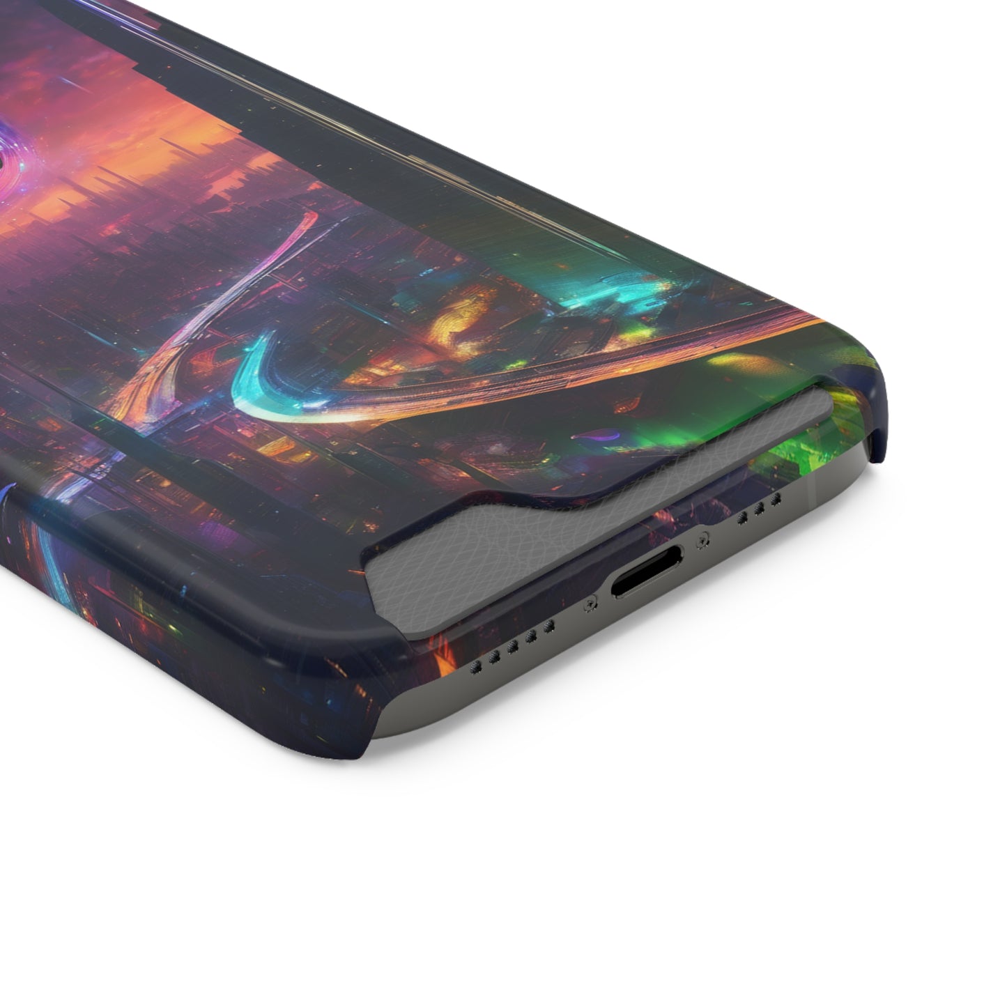 Neon Card Holder Phone Case - MagSafe, iPhone 13 & Galaxy S21/22