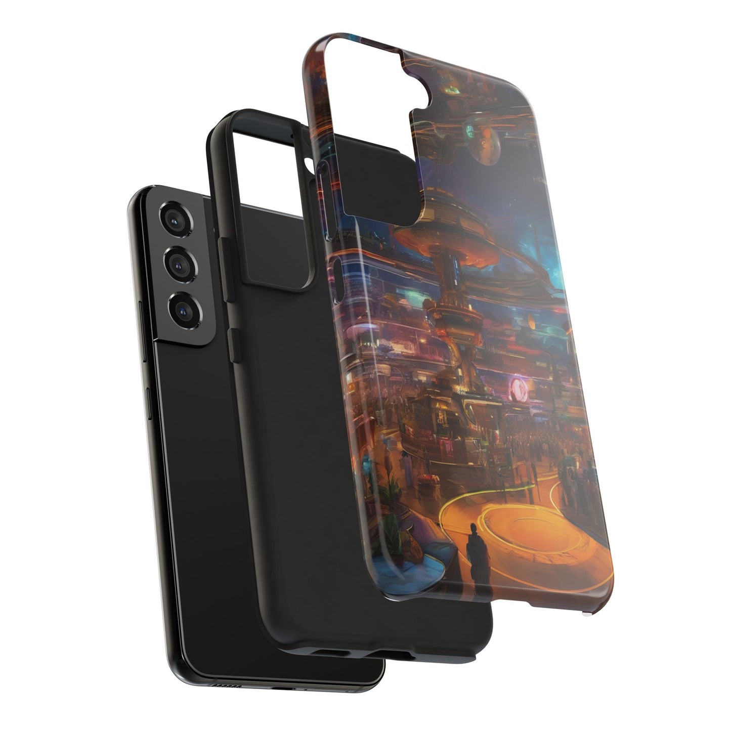 Tough Phone Case - 2-Piece Impact-Resistant Glossy Shield