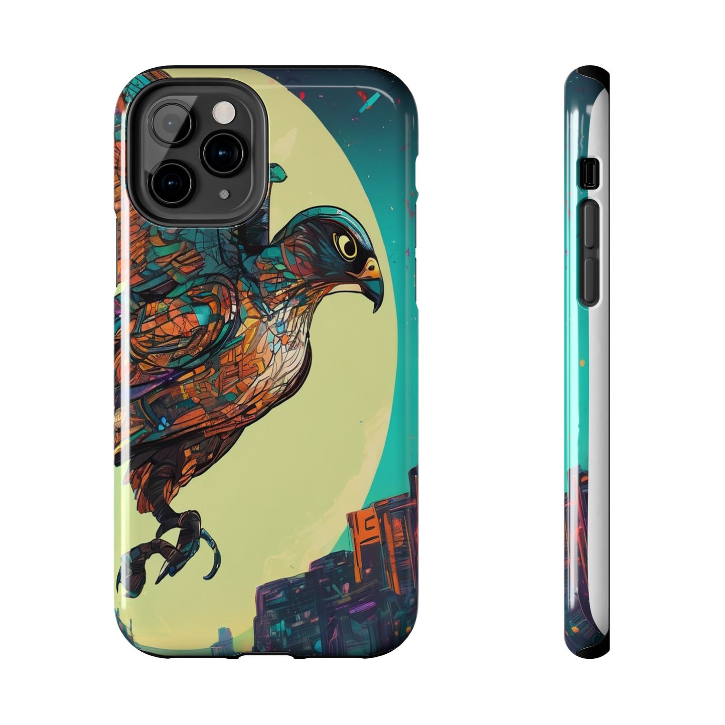 Neon Tough Phone Case - Impact-Resistant, Glossy Finish