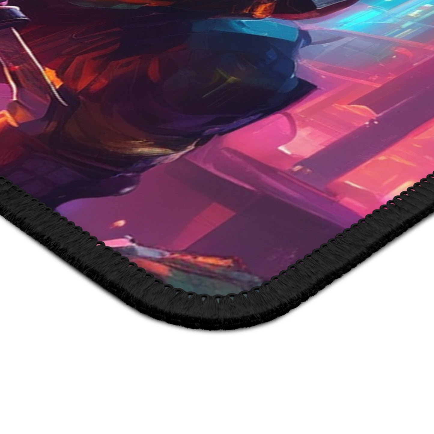 Neon Gaming Mouse Pad 9x7 - Custom, Neoprene, Stitched Edges