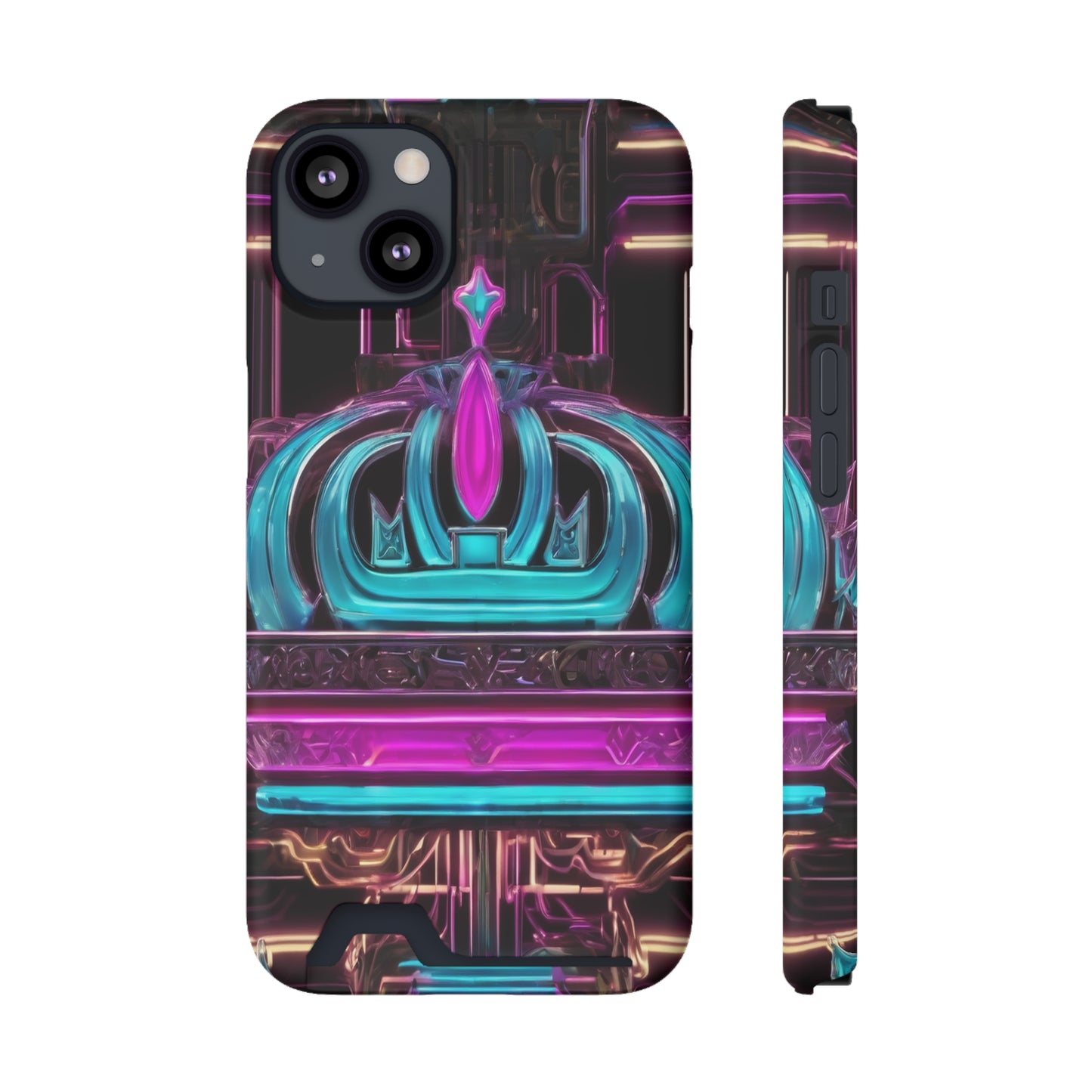 Neon Card Holder Phone Case - MagSafe Compatible