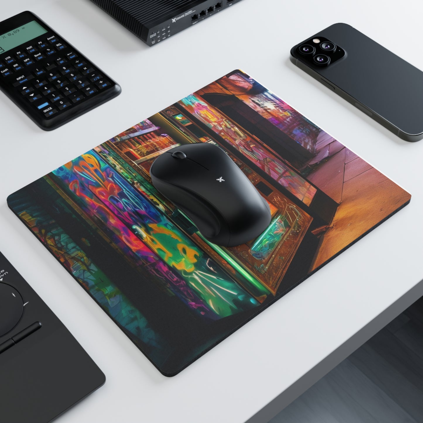 Custom Mouse Pad 9.3x7.8 in White Cloth Non-Slip Backing