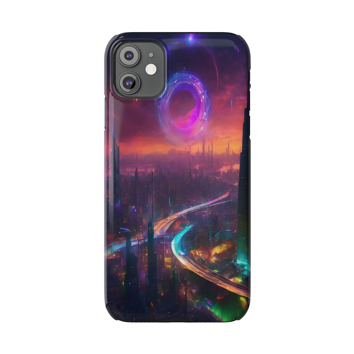 Slim Glossy Phone Case for iPhone 16 – Lexan PC