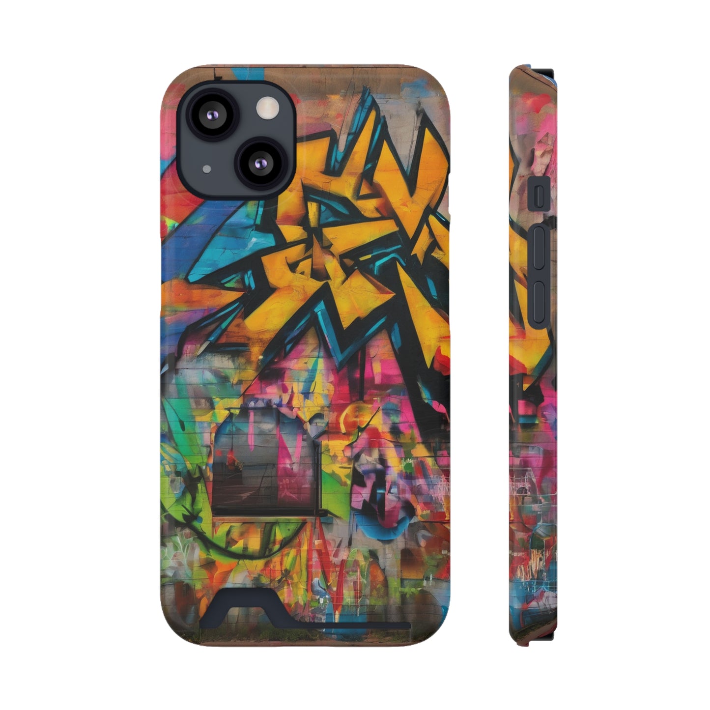Neon Card-Holder MagSafe Phone Case for iPhone 13 & Galaxy S21/S22