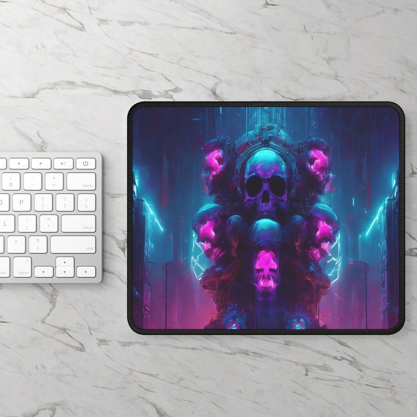 Custom Gaming Neoprene Mouse Pad 9x7, Stitched Edges